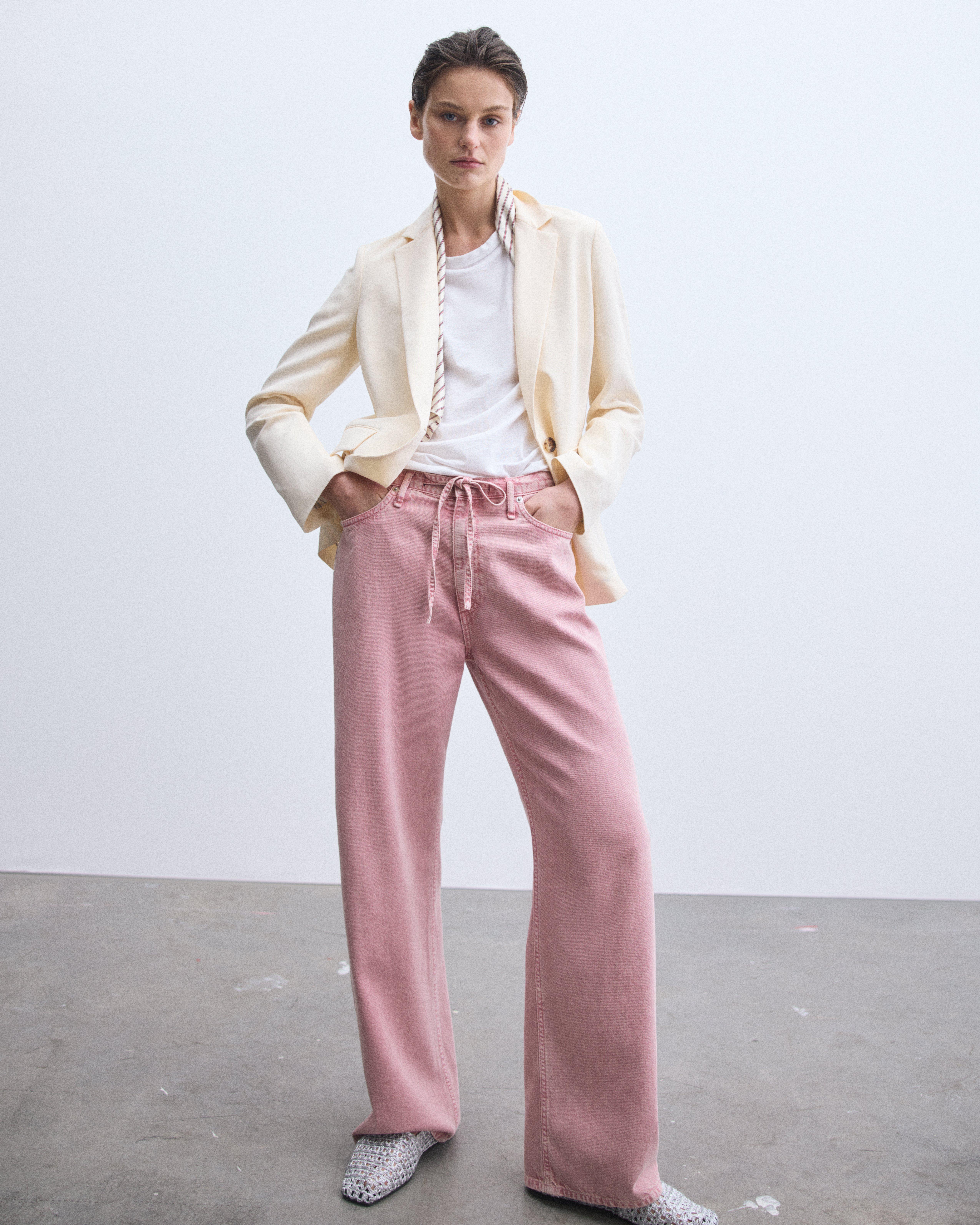 Phoebe Drawstring Wide-Leg Jean image number 7