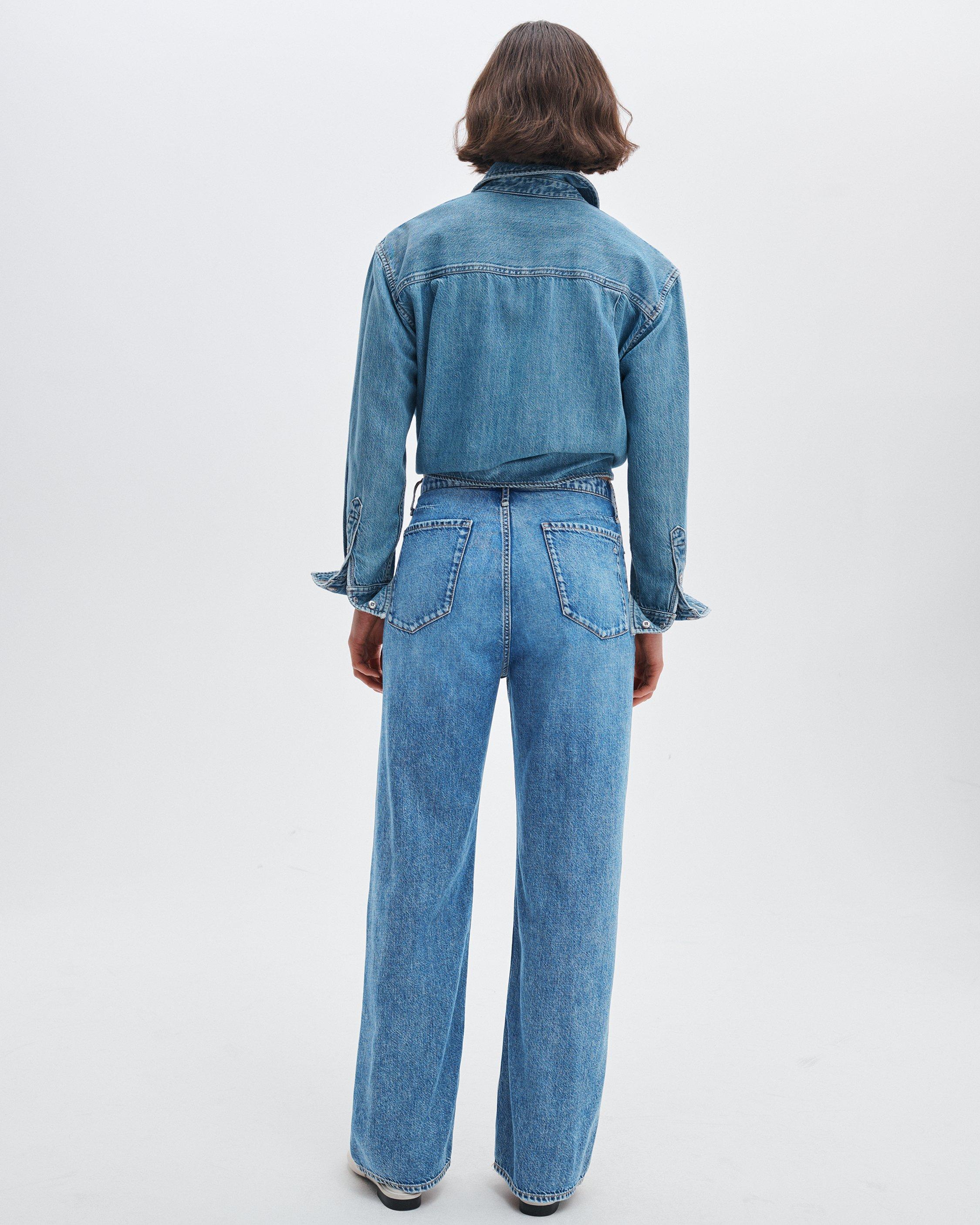Phoebe Drawstring Wide-Leg Jeans - image 5