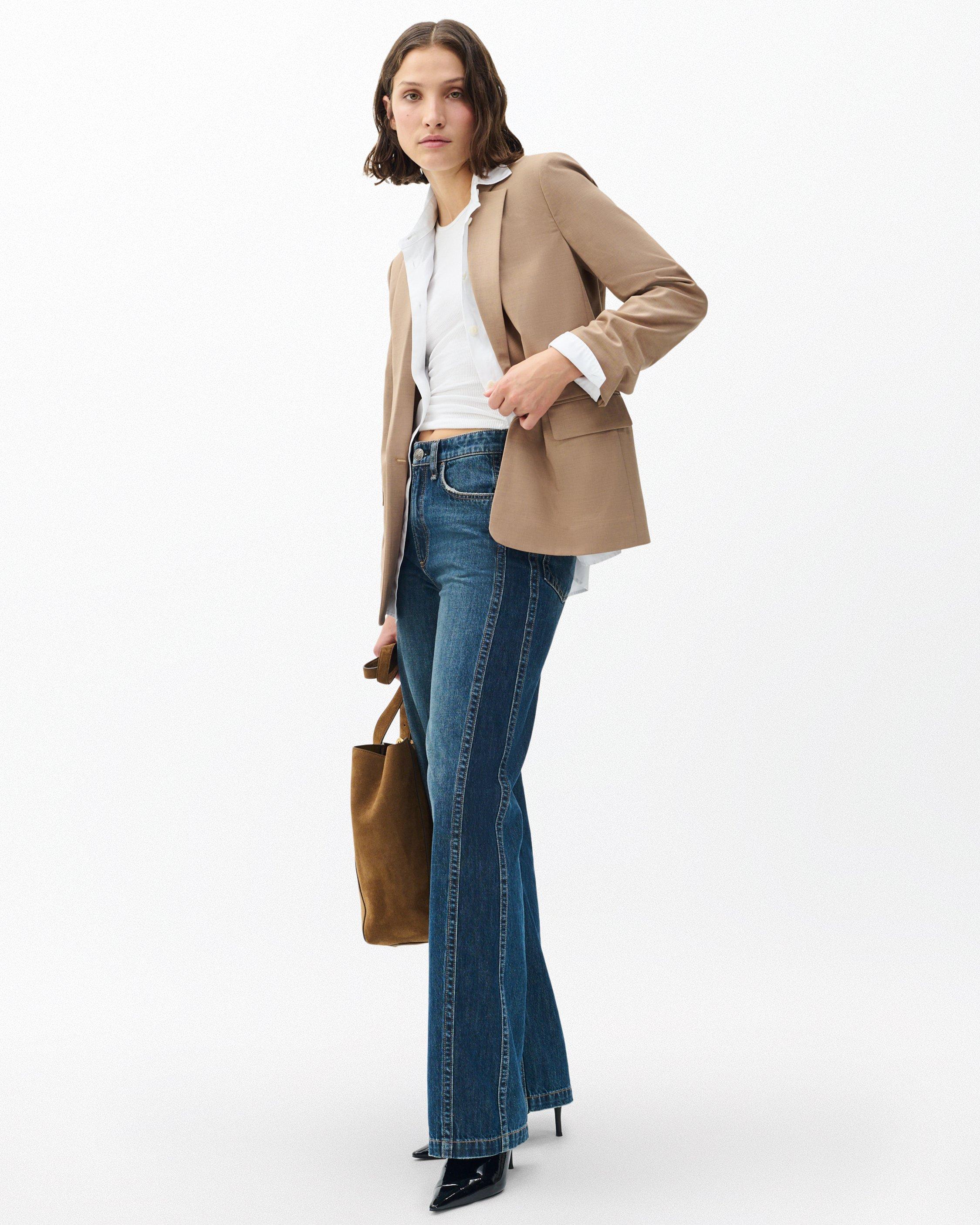 Logan Spliced Wide-Leg Jean image number 1