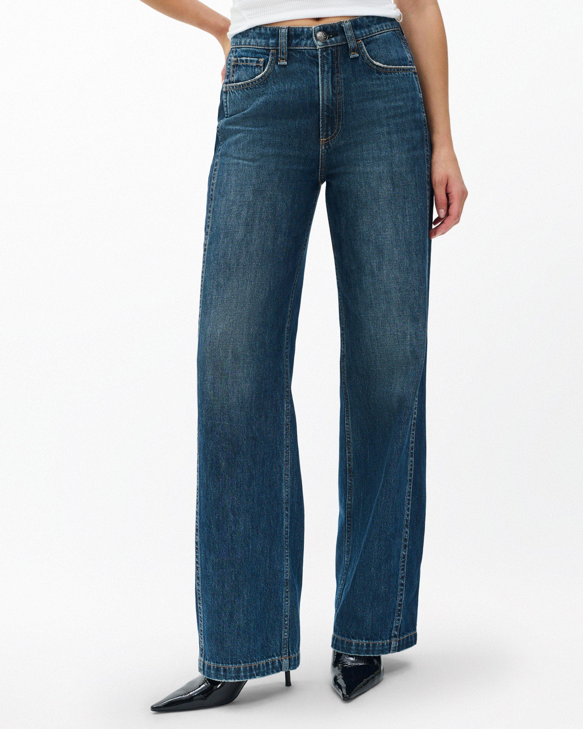 Logan Spliced Wide-Leg Jeans - image 4