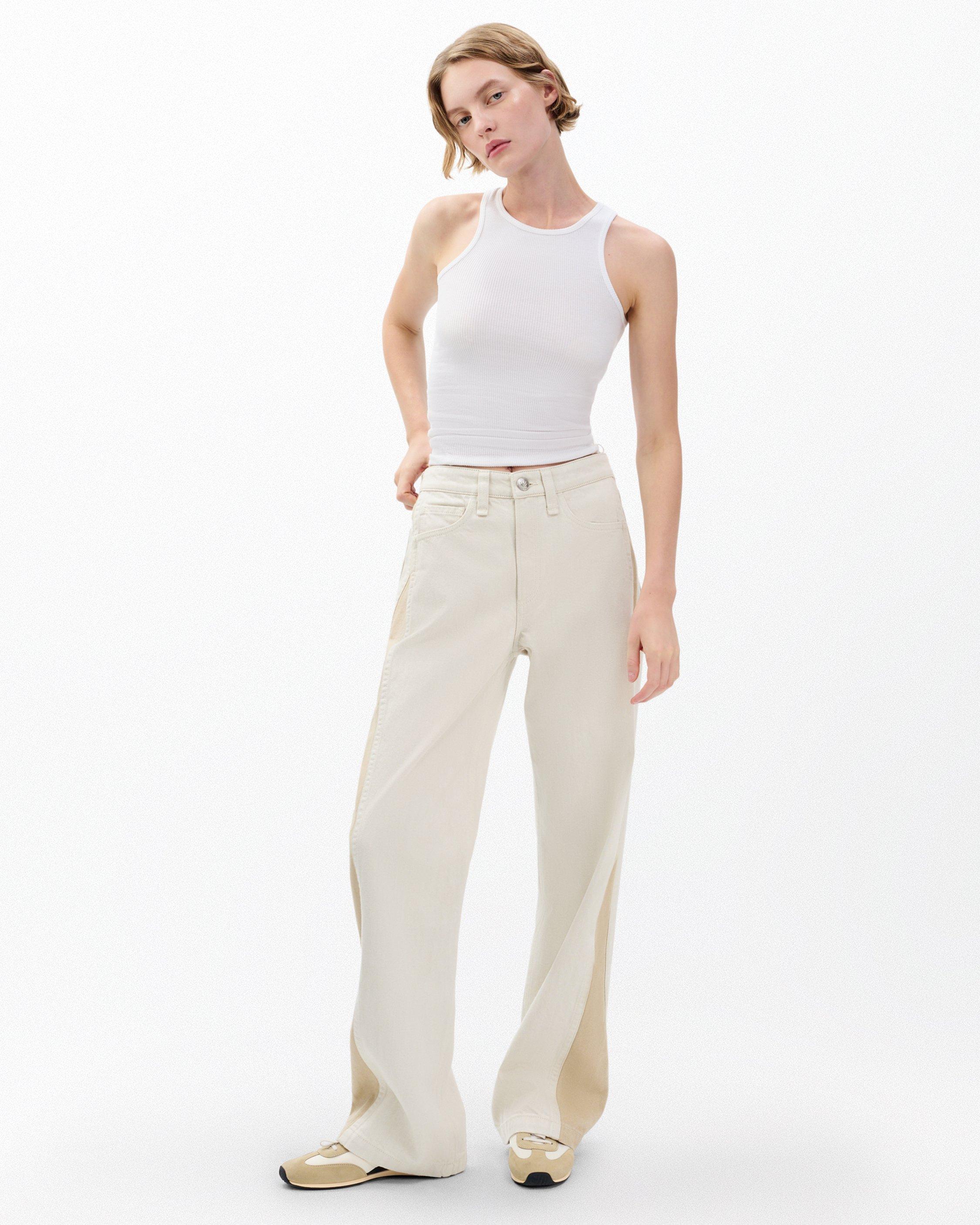 Logan Spliced Wide-Leg Jeans - image 3
