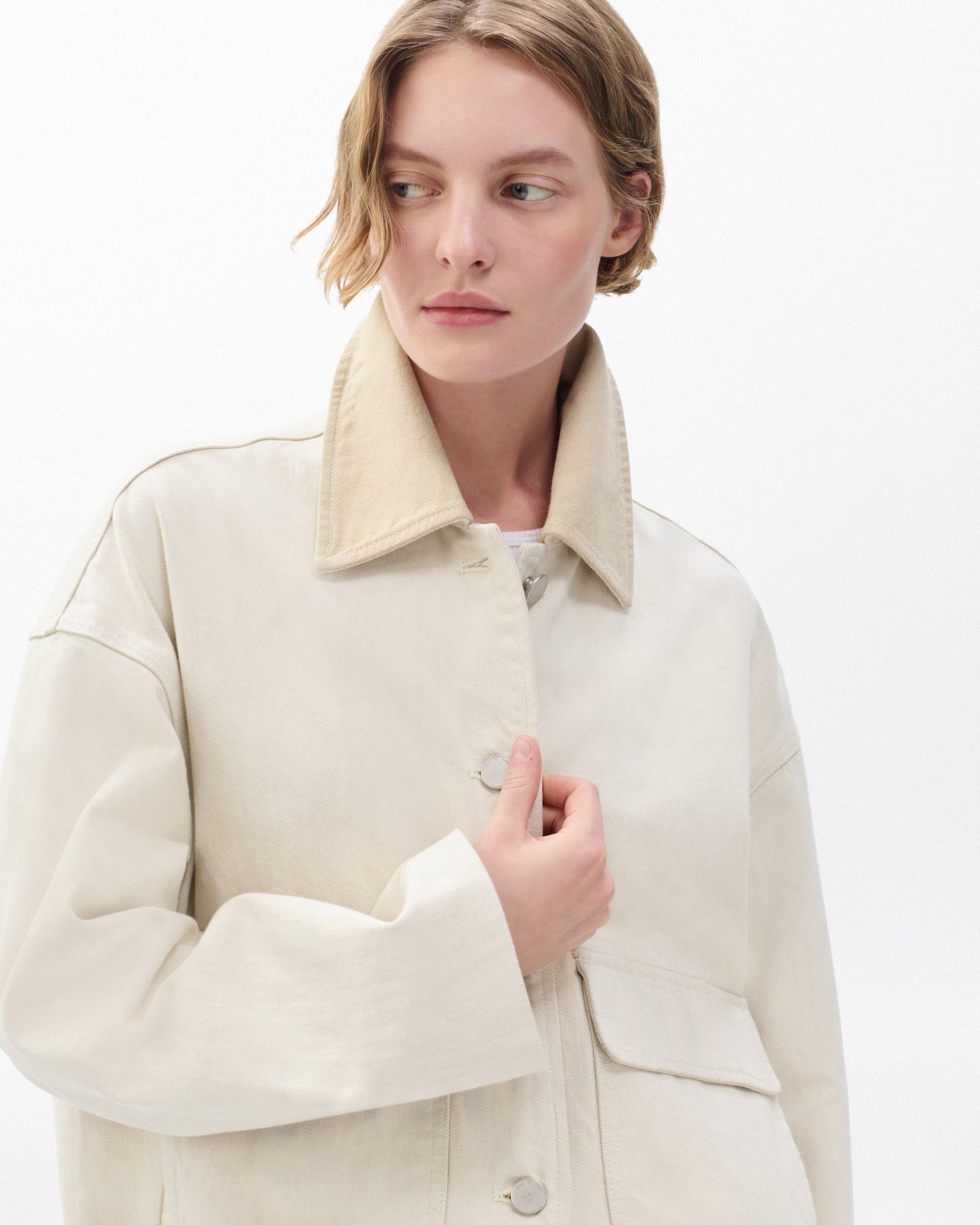 Natalia Denim Jacket - Two Tone Stone | rag & bone