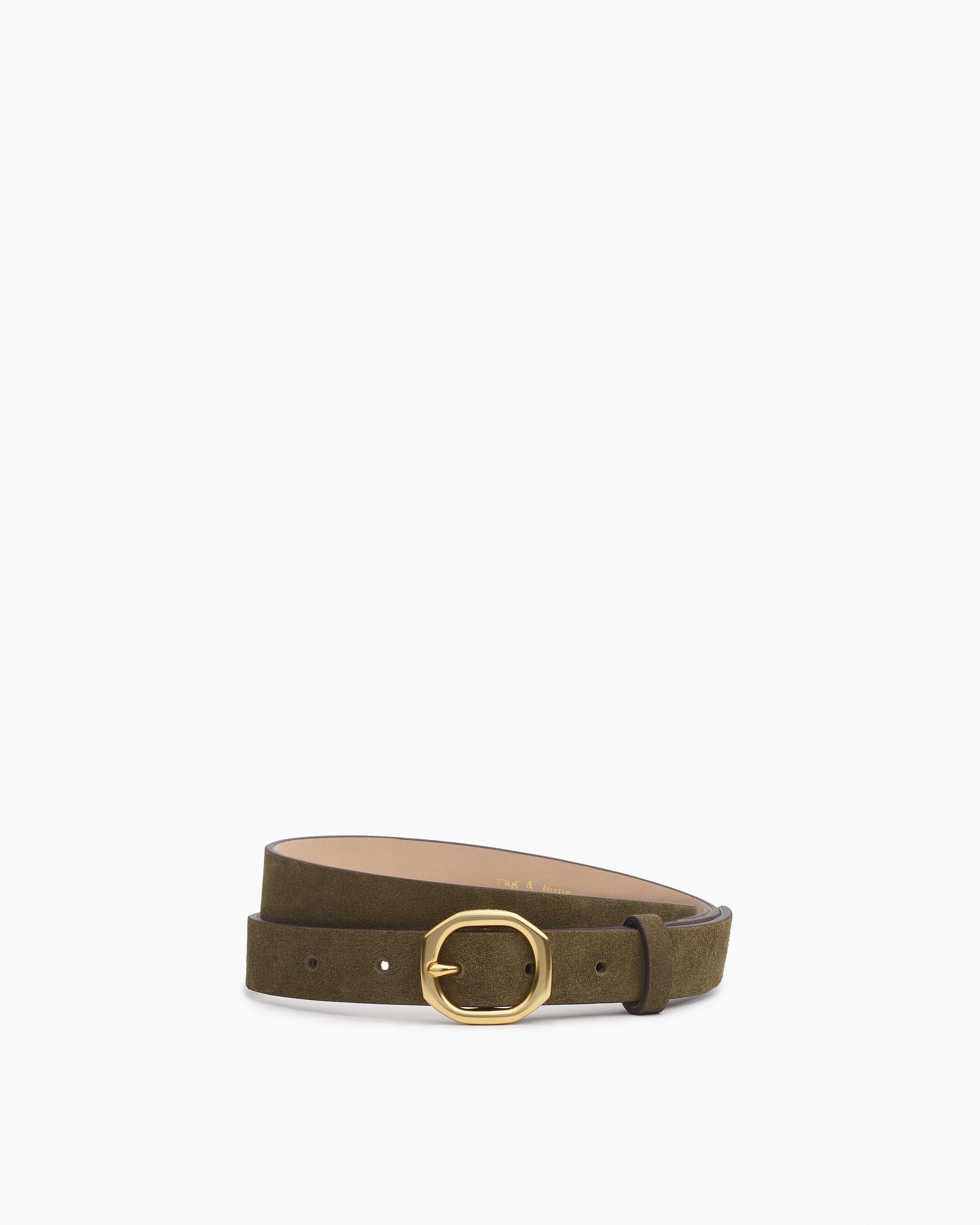 Small Audrey Suede Belt - Olive Suede | rag & bone