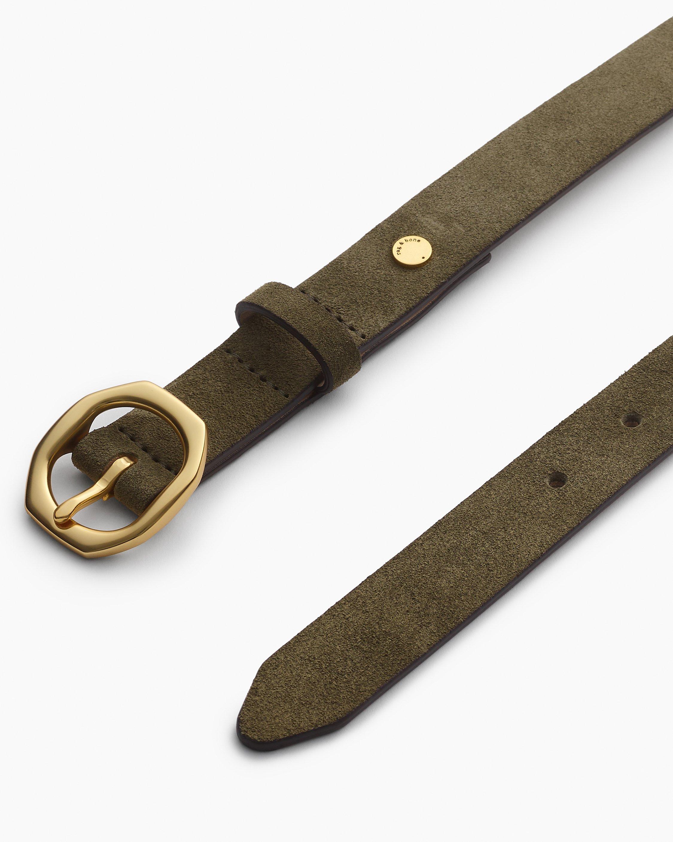 Small Audrey Suede Belt - Olive Suede | rag & bone display picture 3