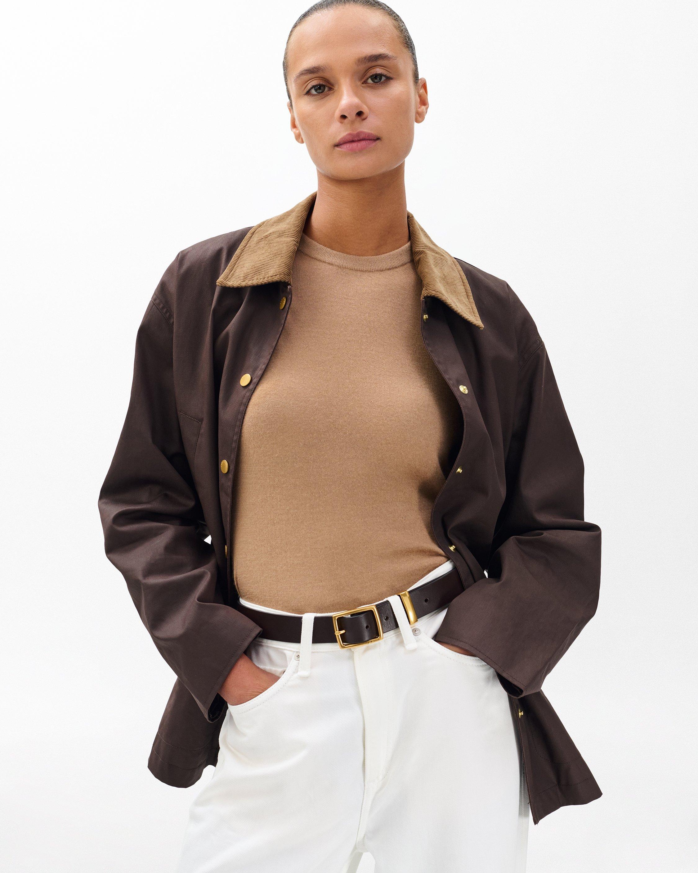 X Boyfriend Leather Belt - Dark Espresso | rag & bone