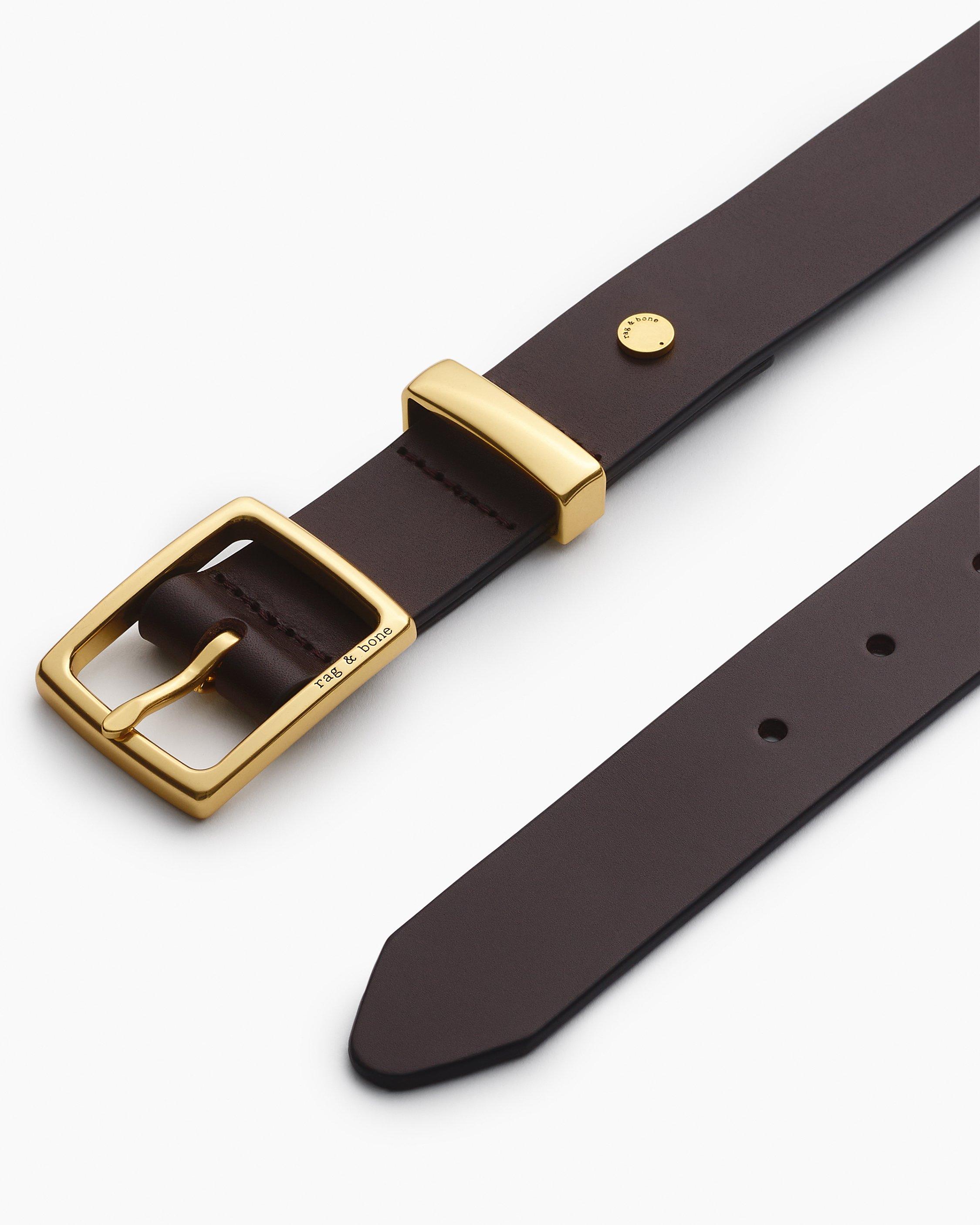 【関税込み】rag & bone グレー Boyfriend ベルト The Boyfriend Belt in Black | rag & bone