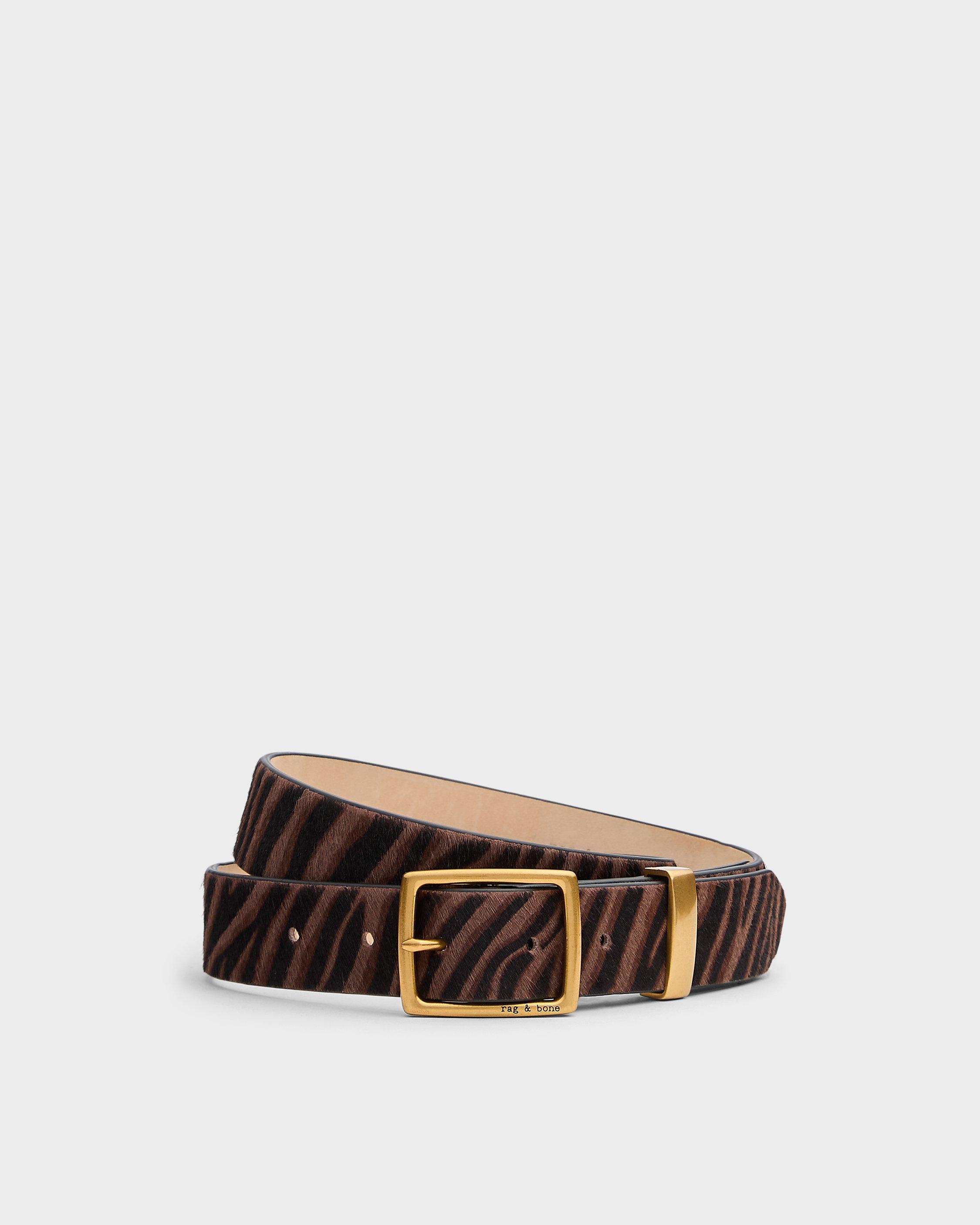 X Boyfriend Calf Hair Belt image number 1