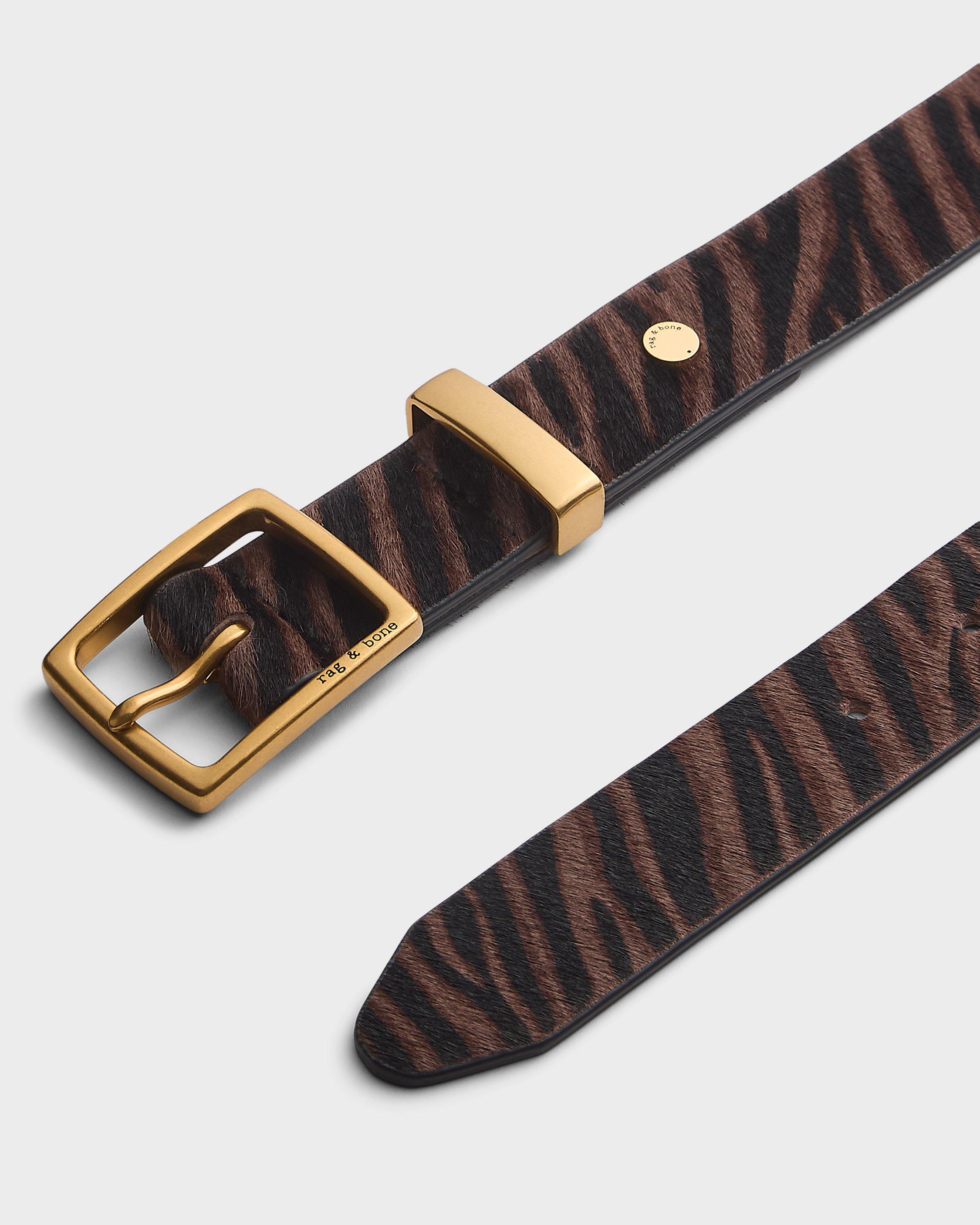 X Boyfriend Calf Hair Belt image number 3
