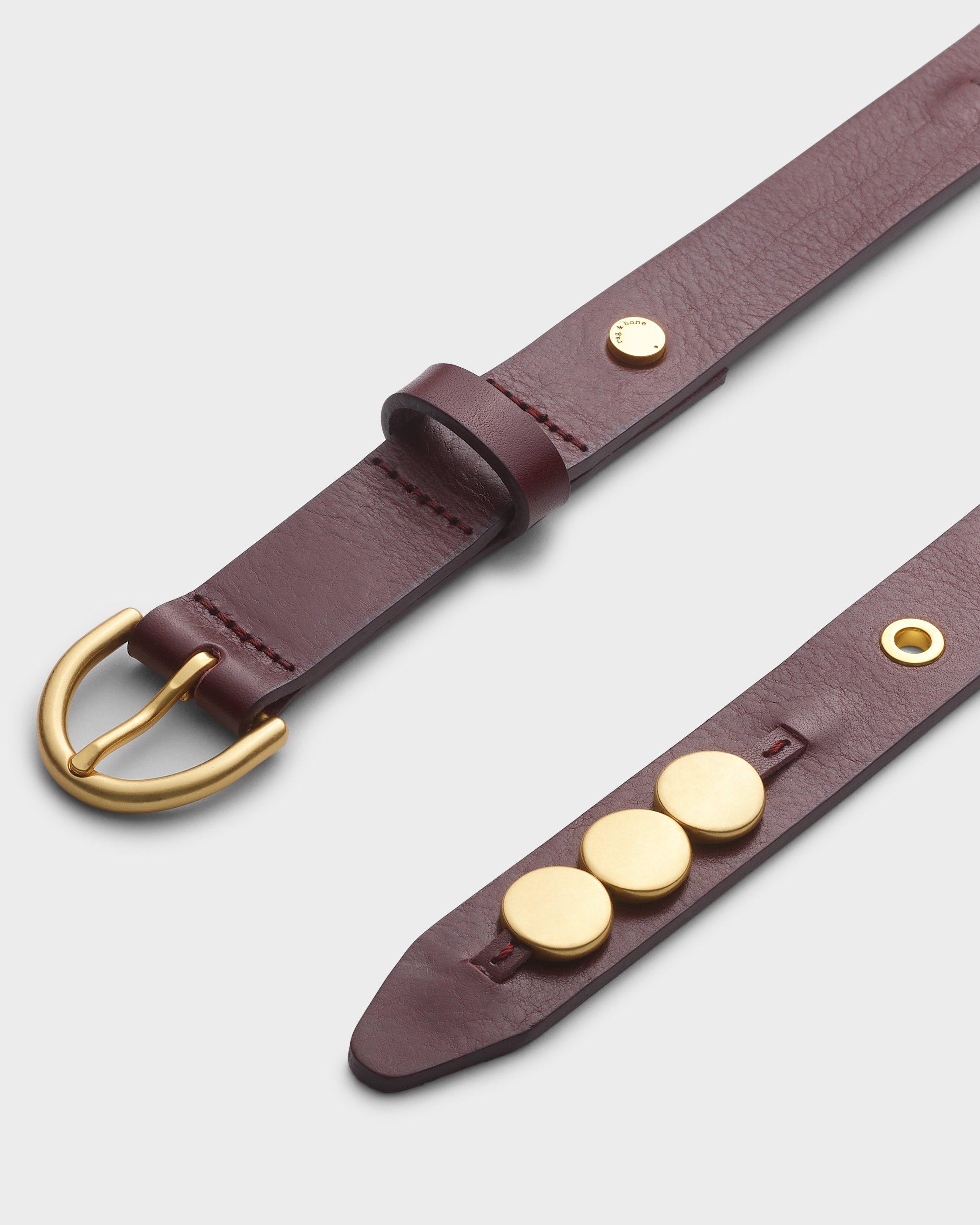 Luna Beaded Italian Leather Belt image number 2