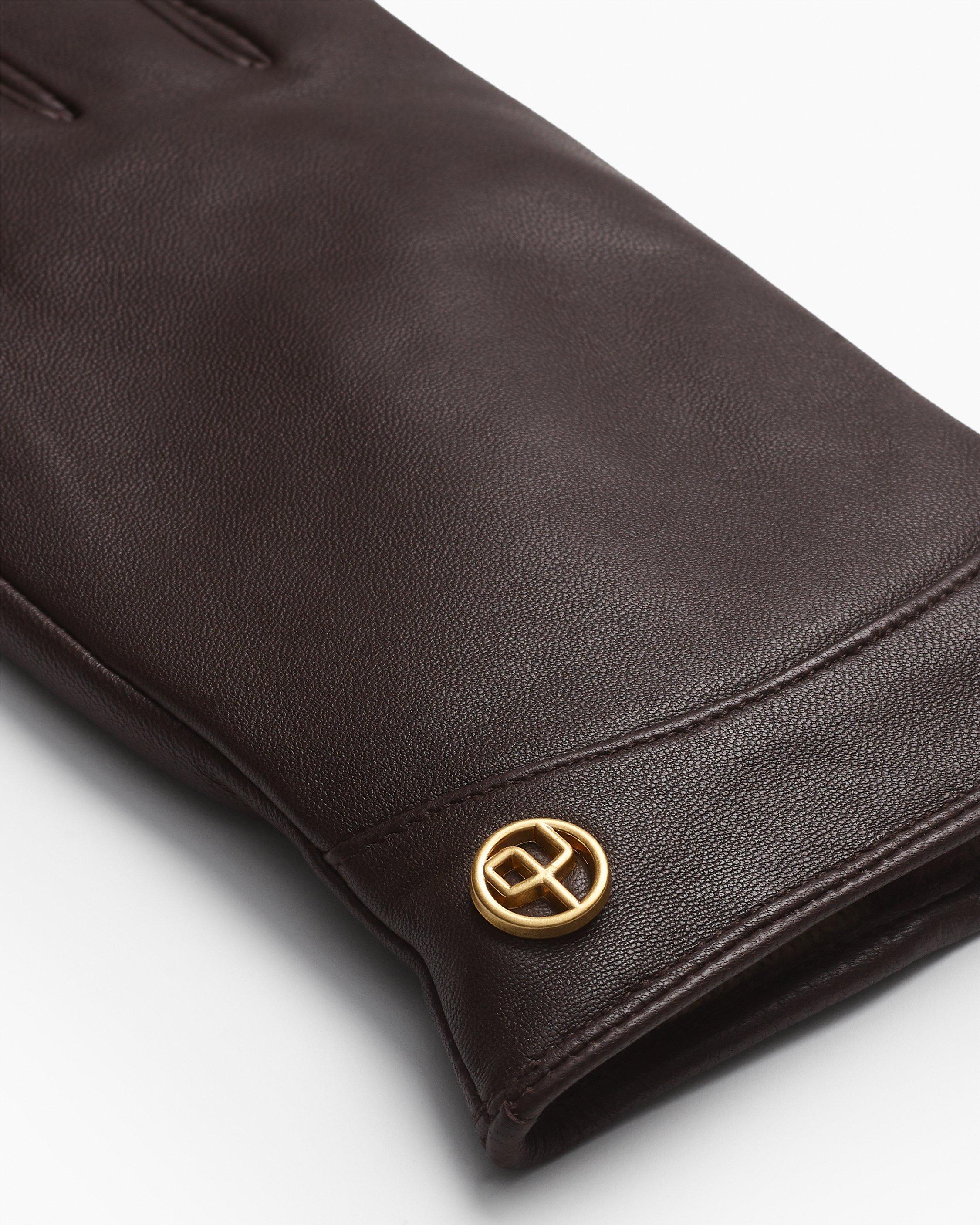 Joni Cashmere-Lined Leather Gloves image number 3