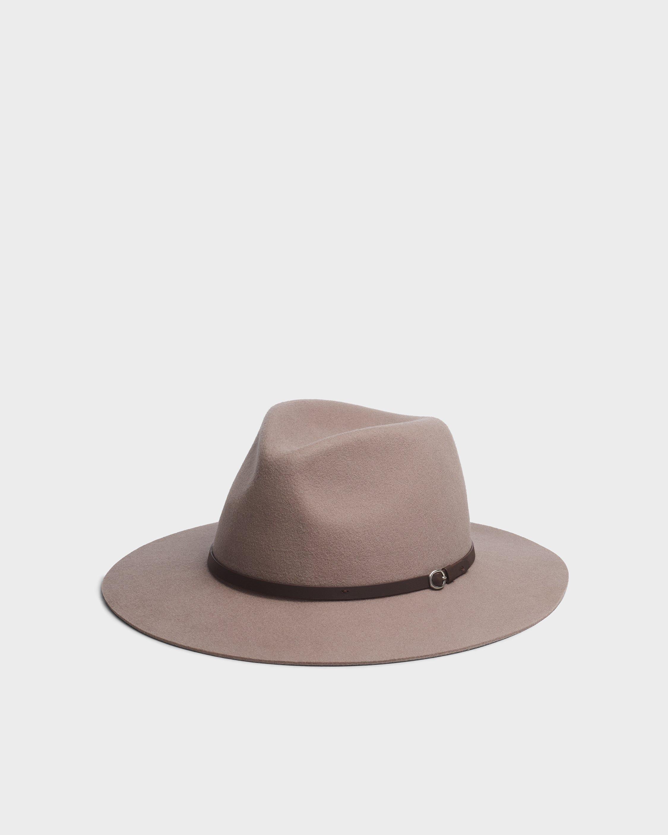 Rag & Bone fedora hat Clara Felted Wool Fedora - Black | rag & bone main image 2