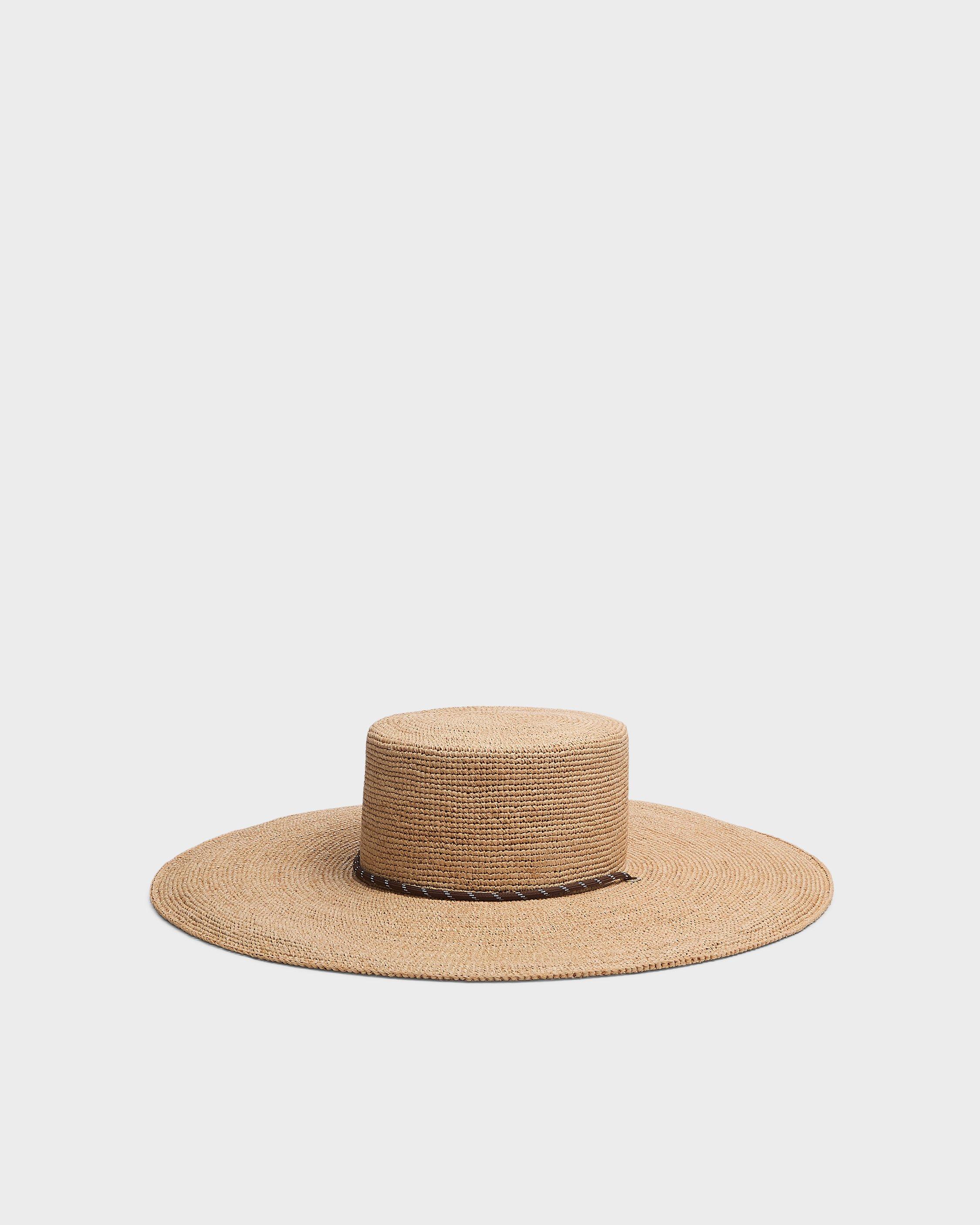 Frankie Raffia Boater Hat image number 1