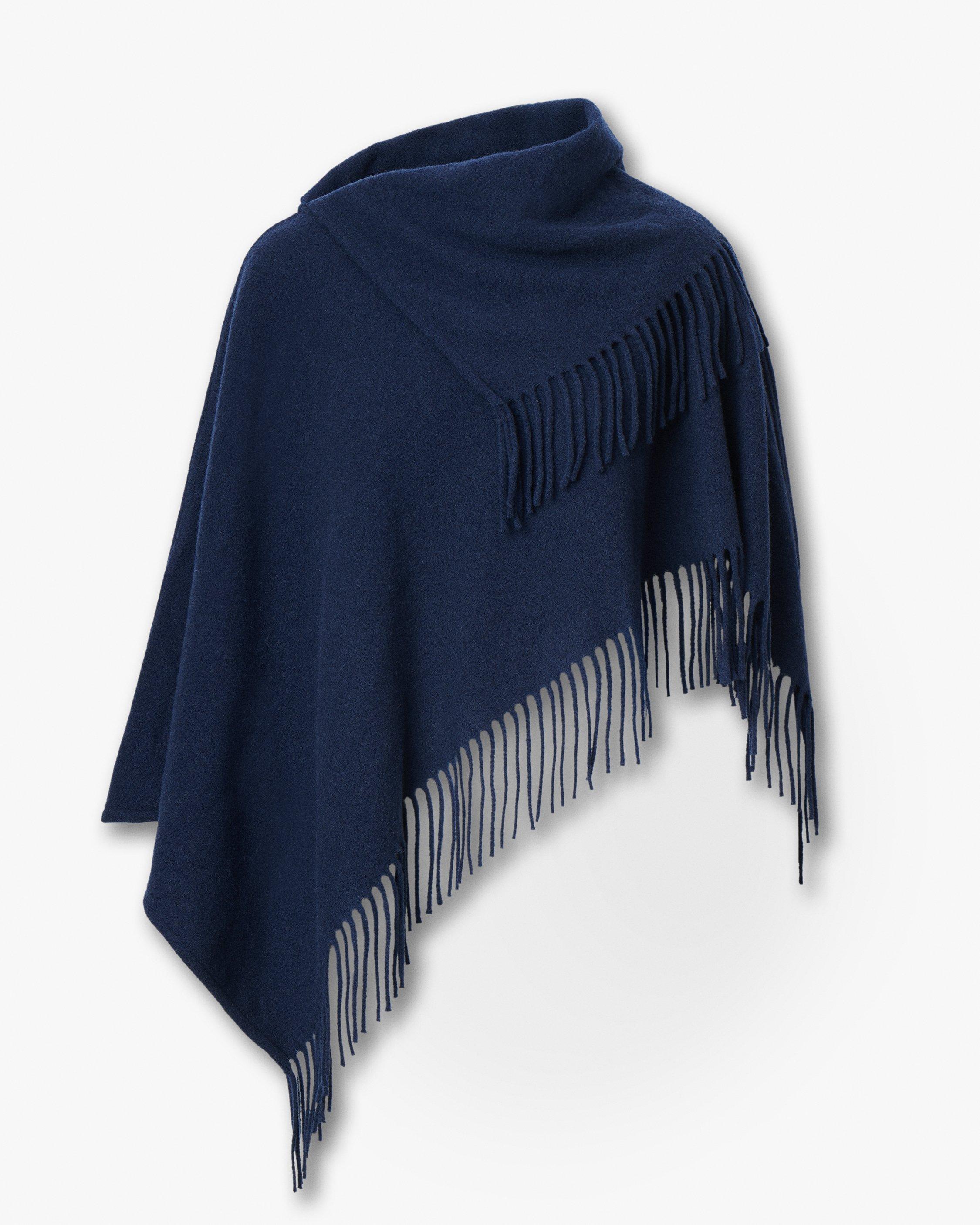 Darcey Italian Wool Cowl Poncho image number 2