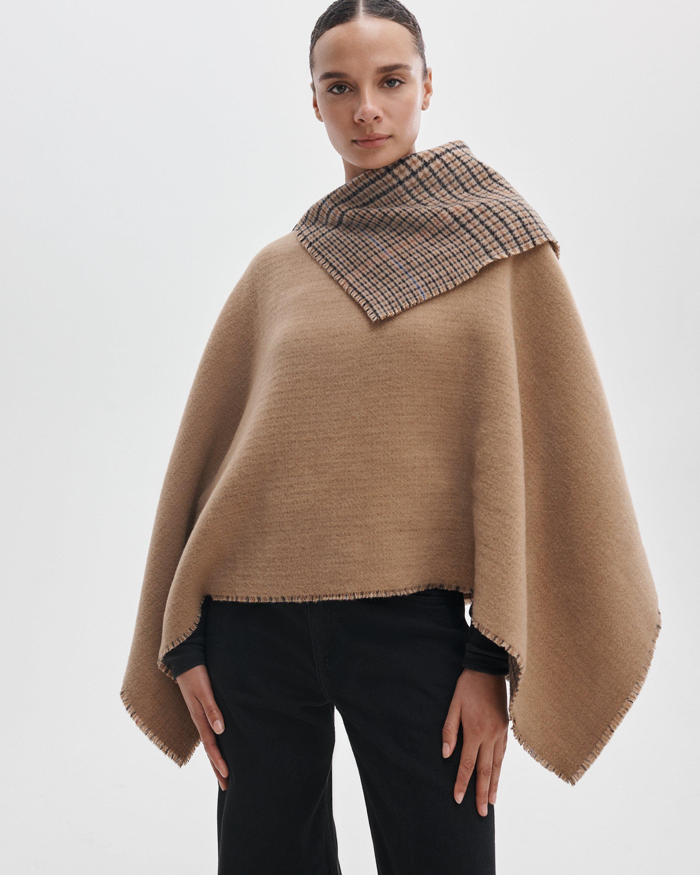 Wendy Reversible Cowl Poncho image number 1