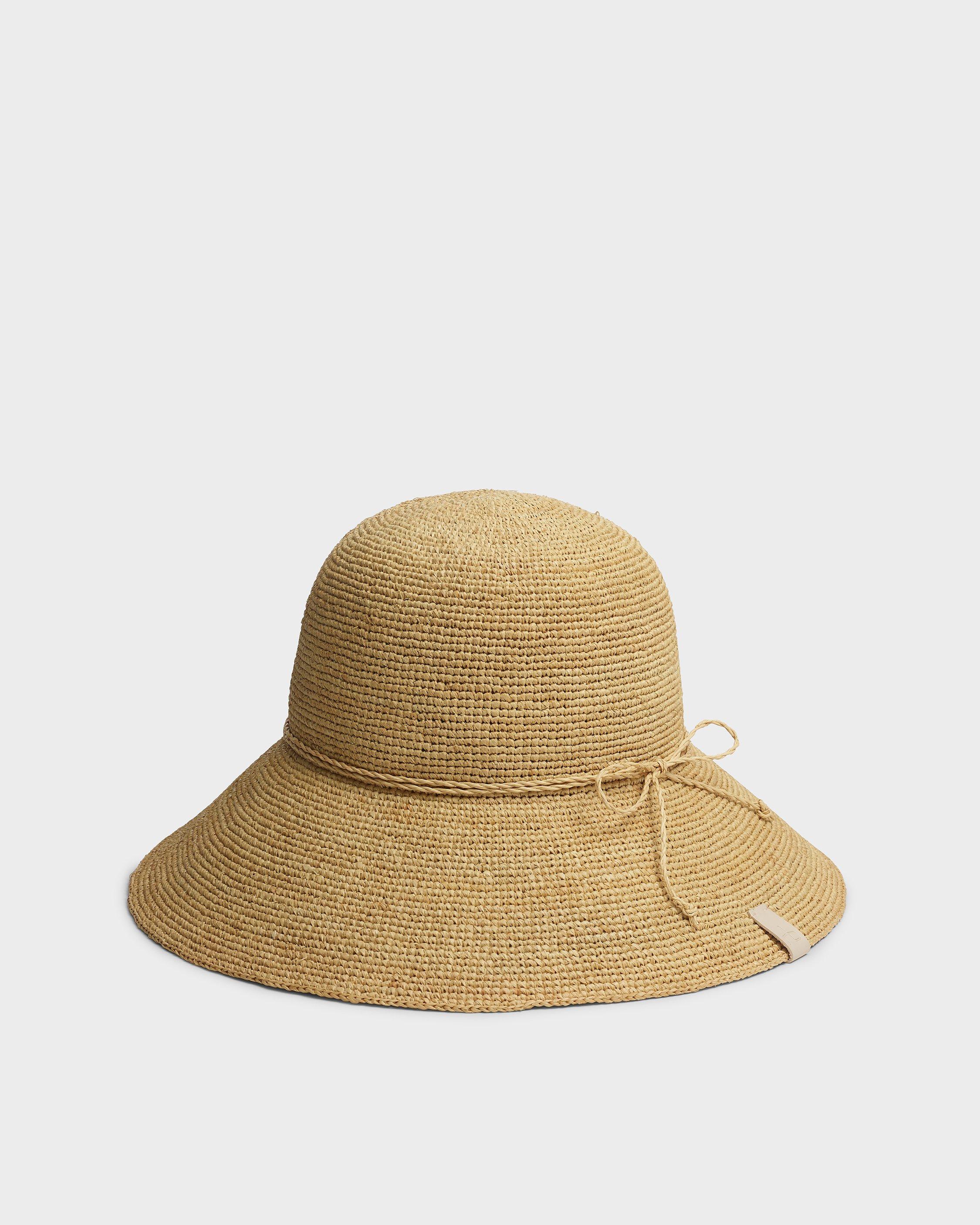 Crochet Raffia Bucket Hat image number 1