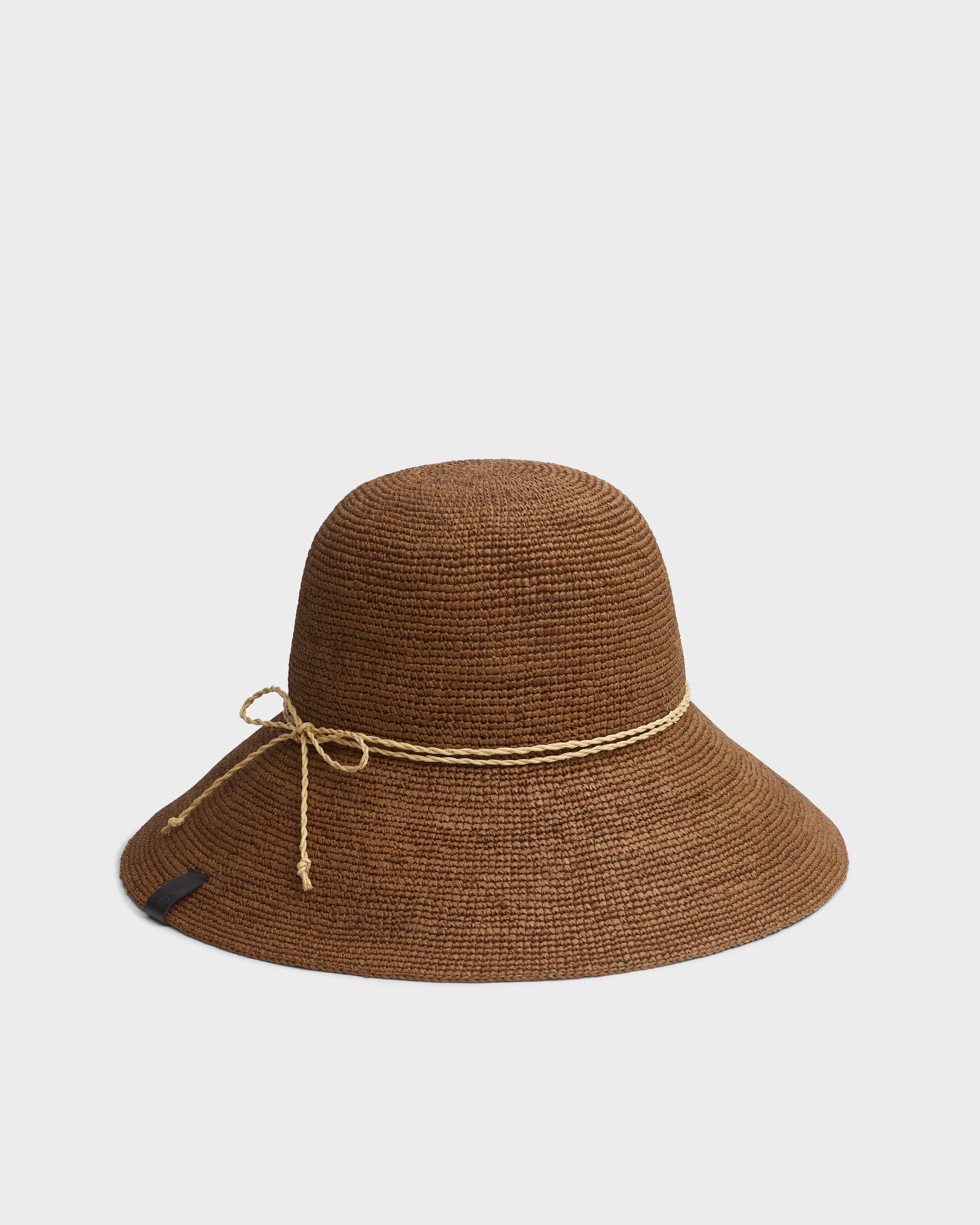 Crochet Raffia Bucket Hat image number 1