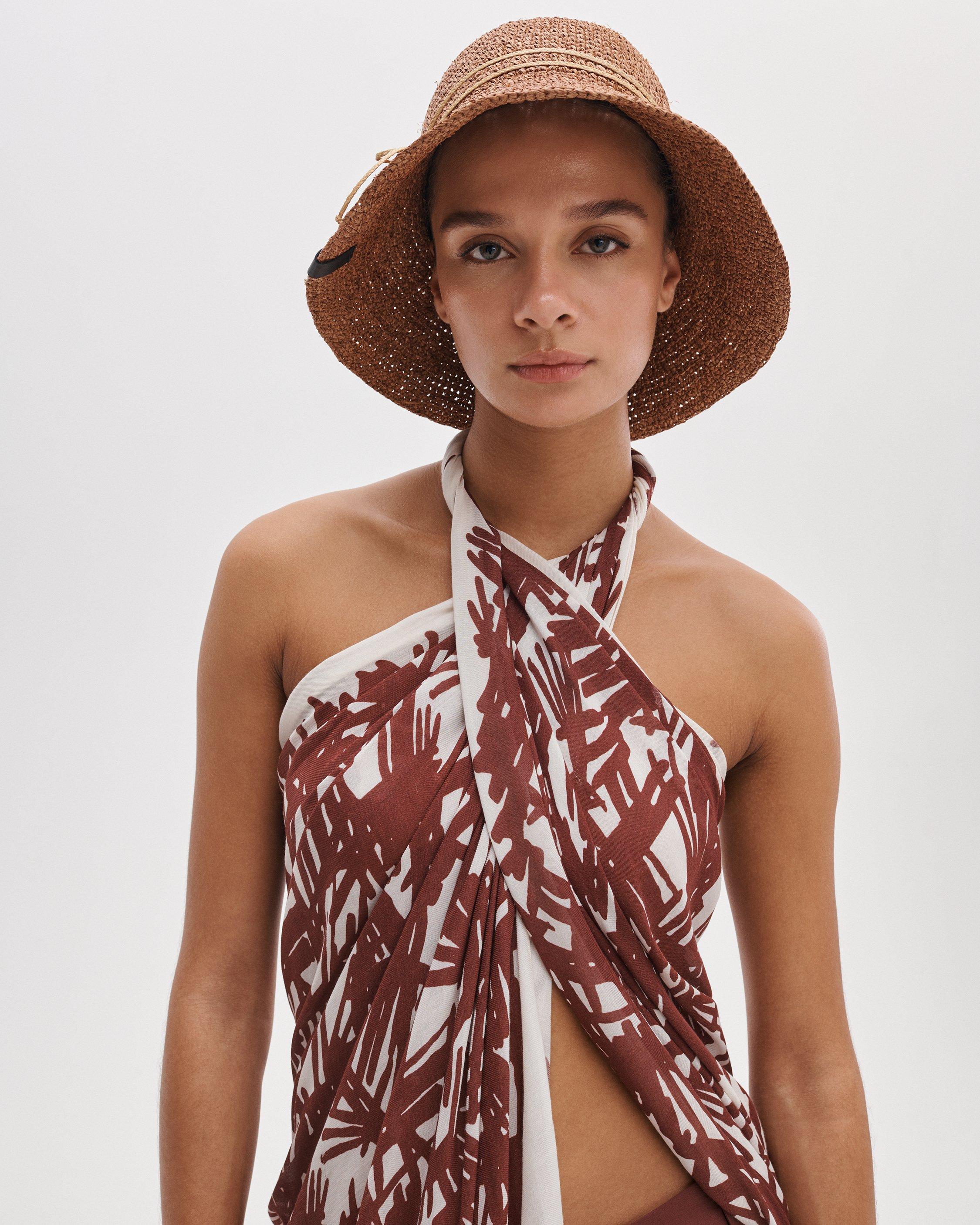 Crochet Raffia Bucket Hat image number 2