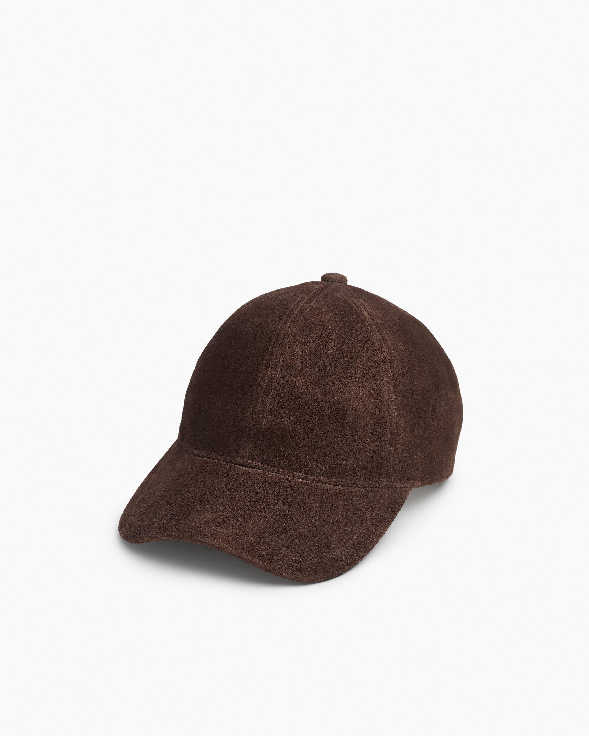 Harlow Suede Baseball Cap - Dark Espresso Suede | rag & bone