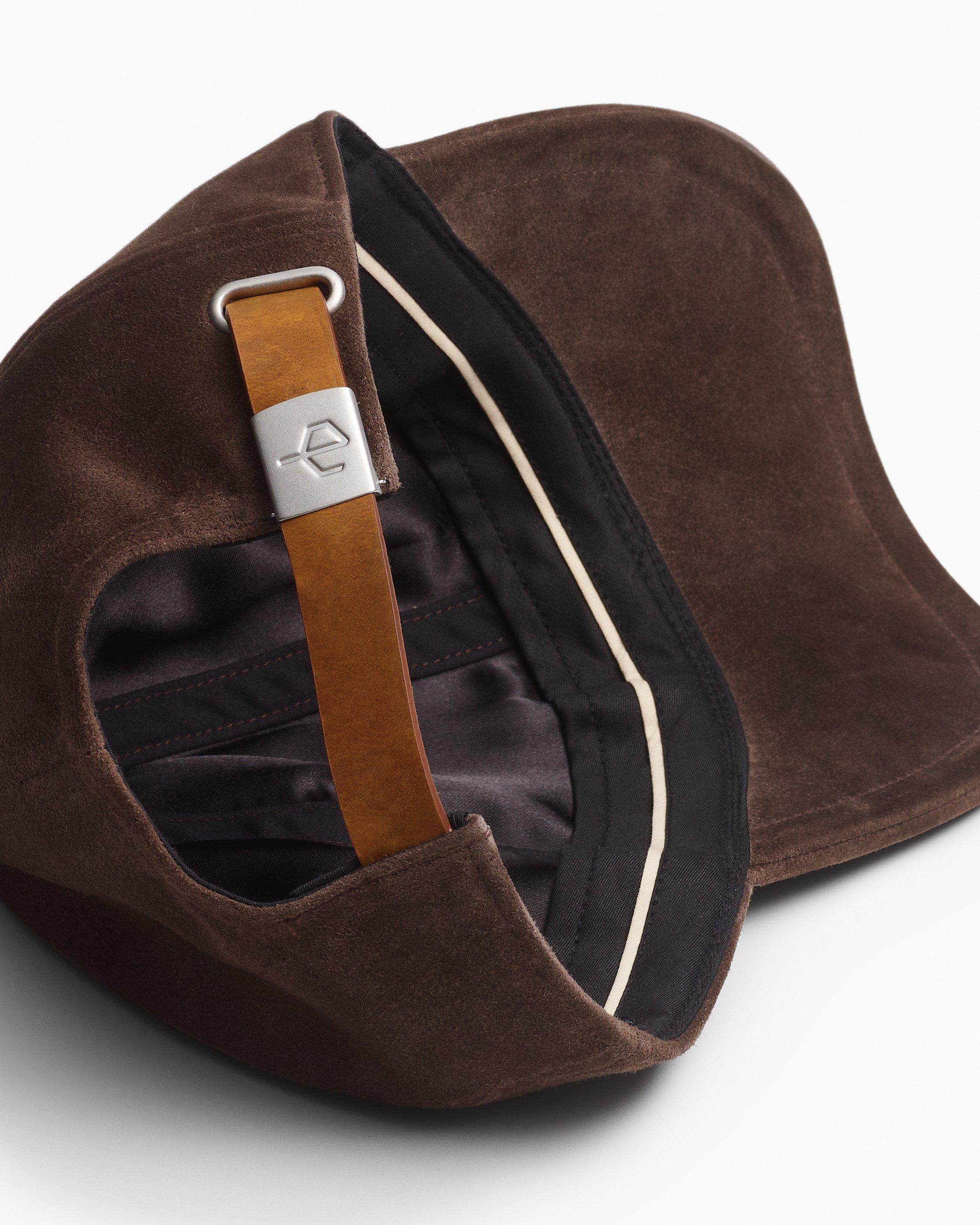 Harlow Suede Baseball Cap - Dark Espresso Suede | rag & bone