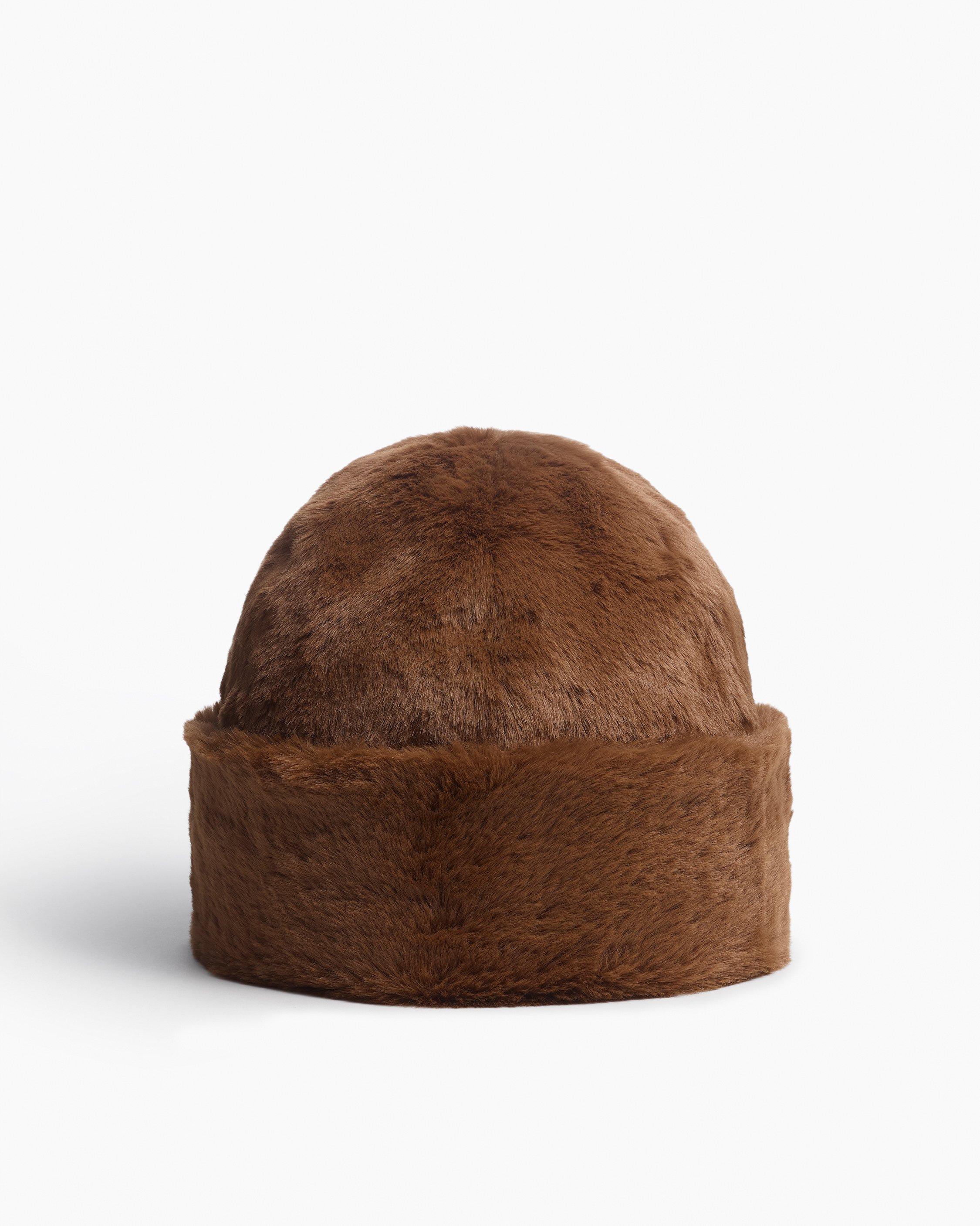 Kennedy Faux Fur Hat - Espresso | rag & bone