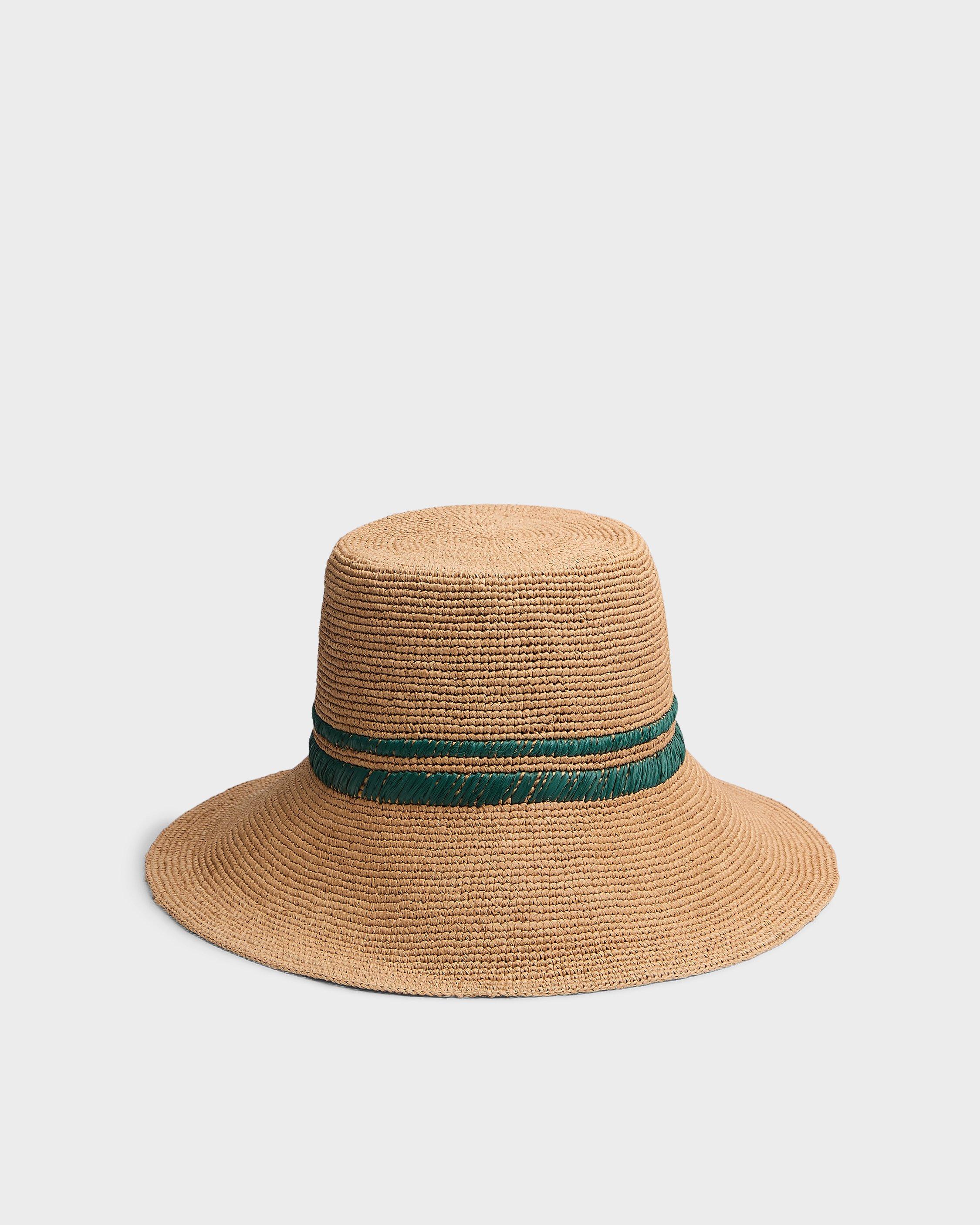 Jade Raffia Bucket Hat image number 1