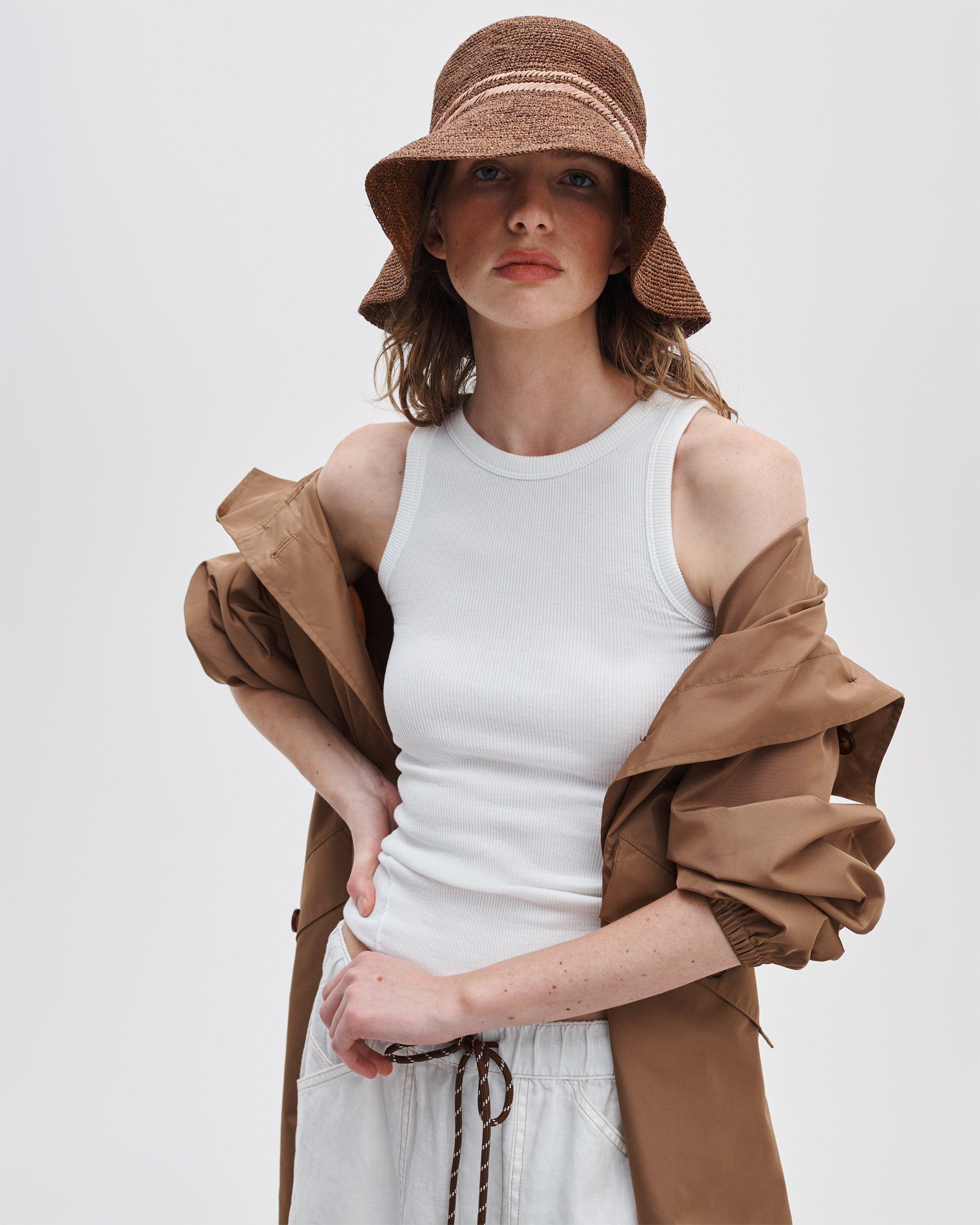 Jade Raffia Bucket Hat image number 3