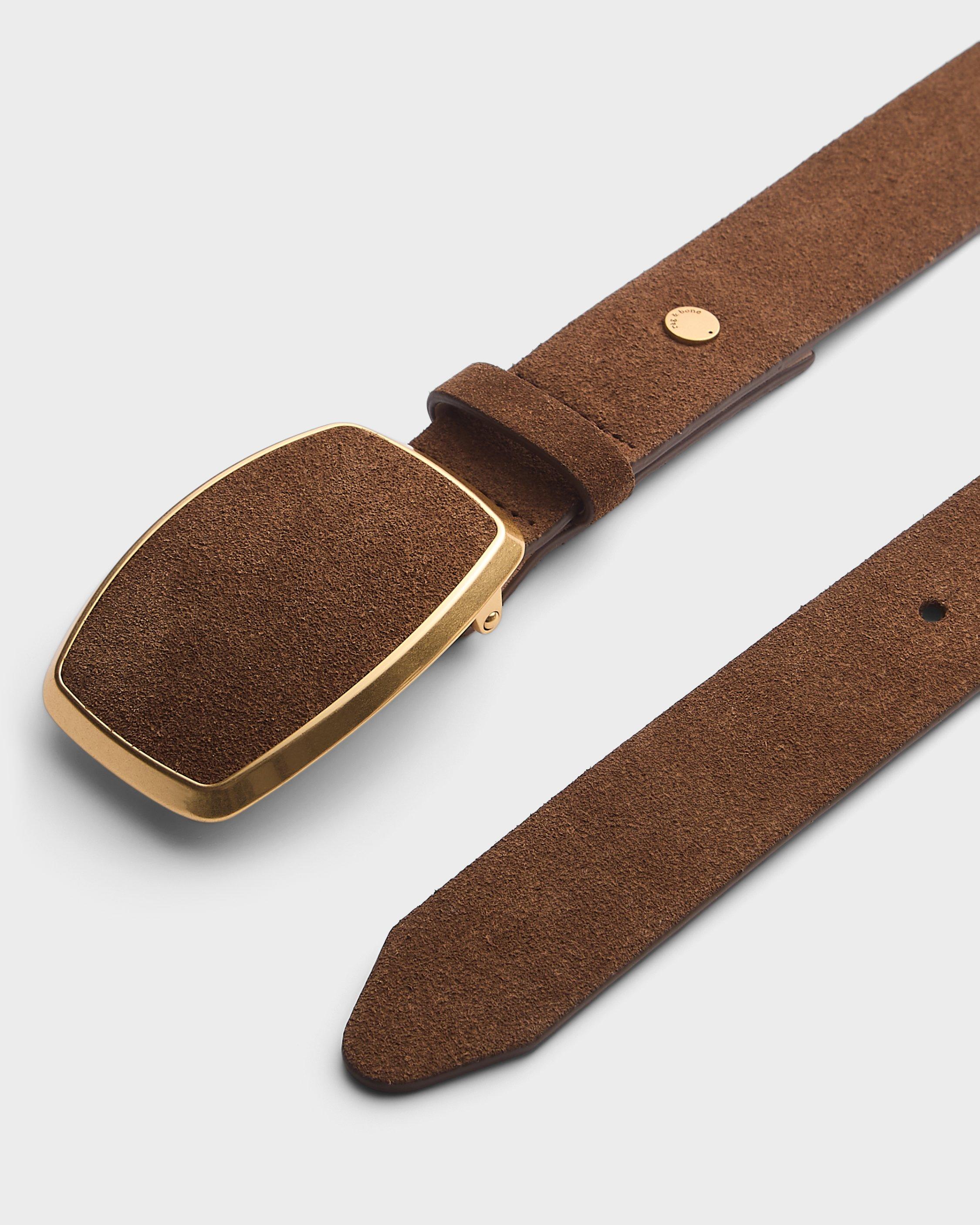 Wyatt Plaque Suede Belt image number 3