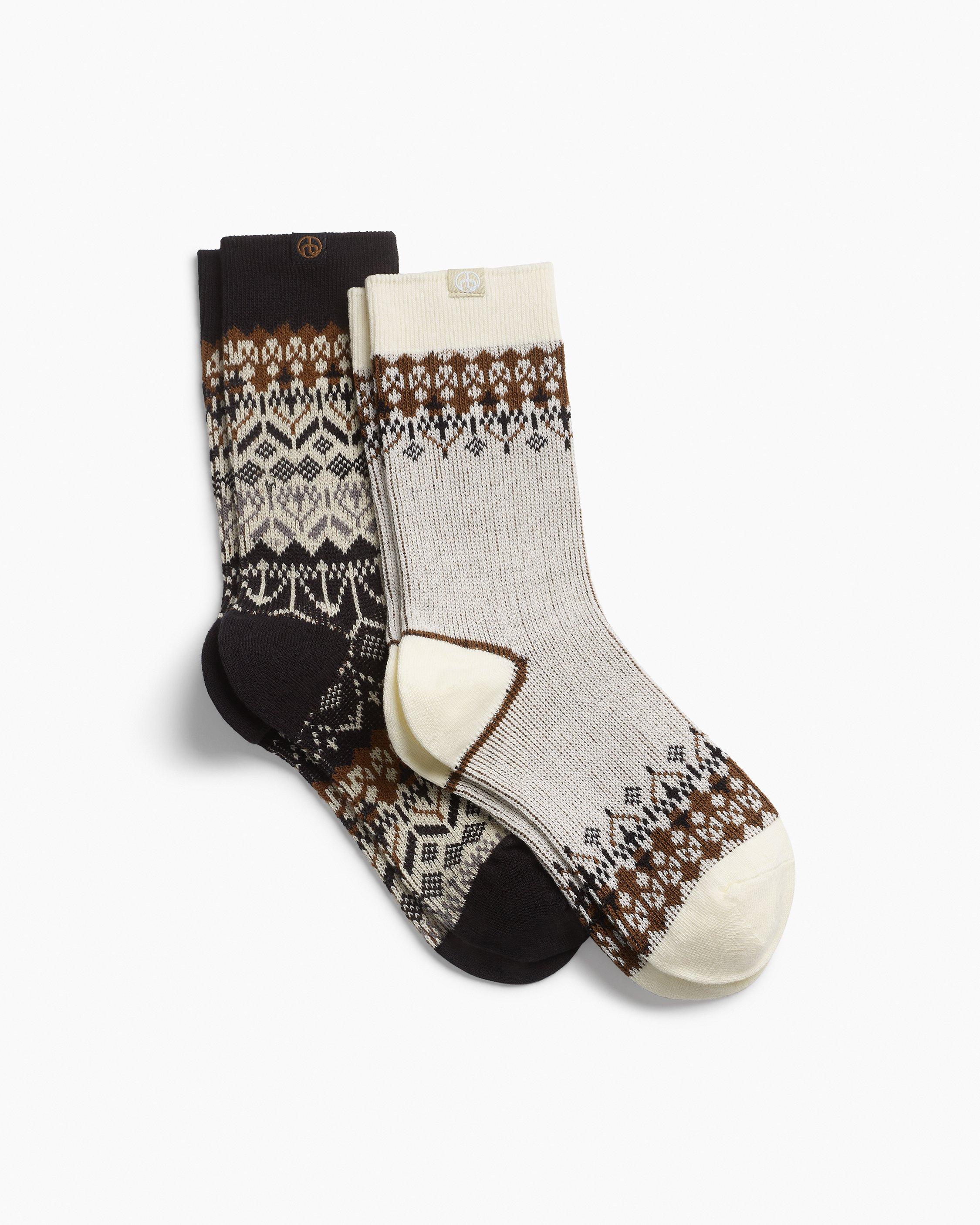 Two-Pack Fair Isle Socks image number 1