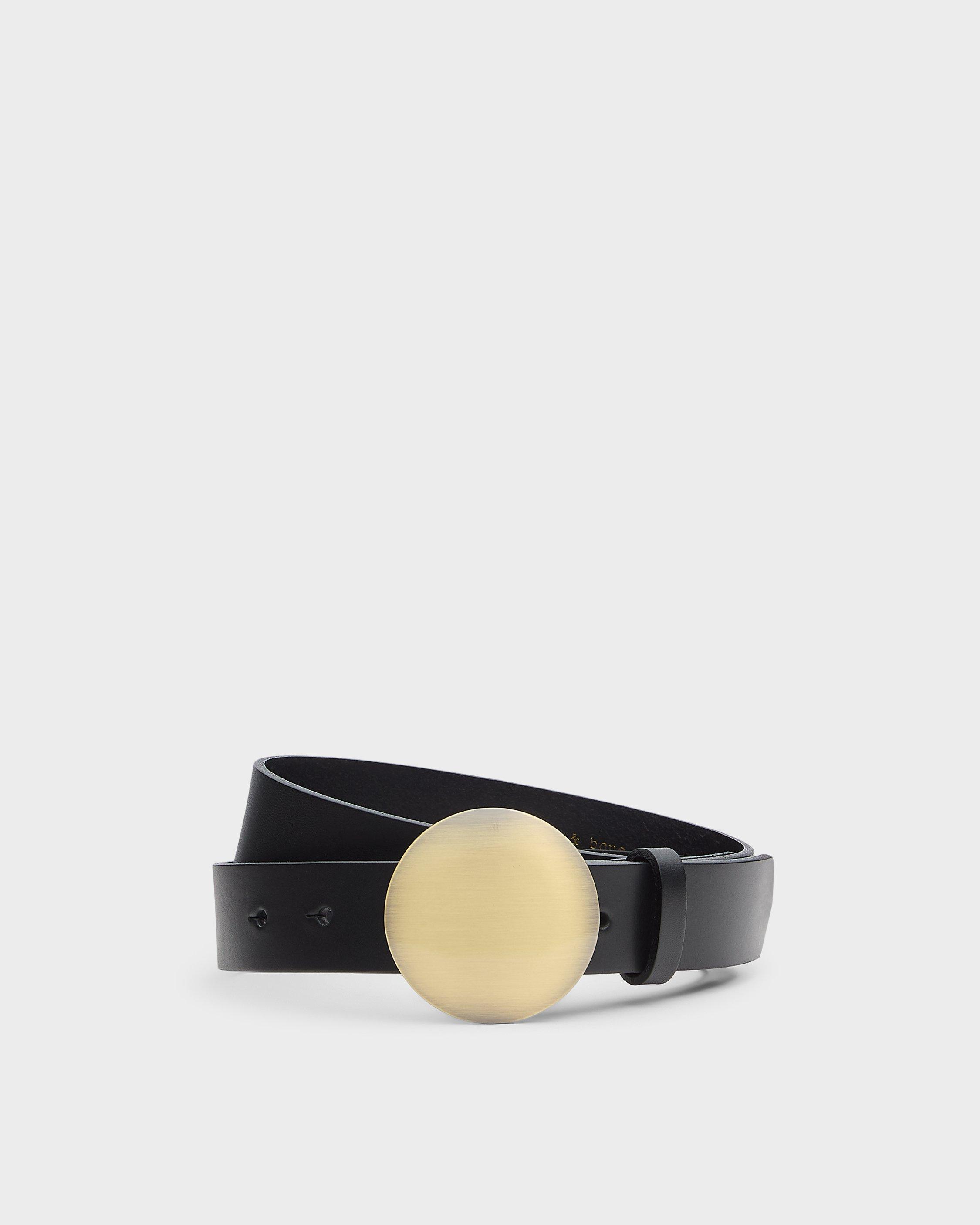 Dara Plaque Leather Belt image number 1