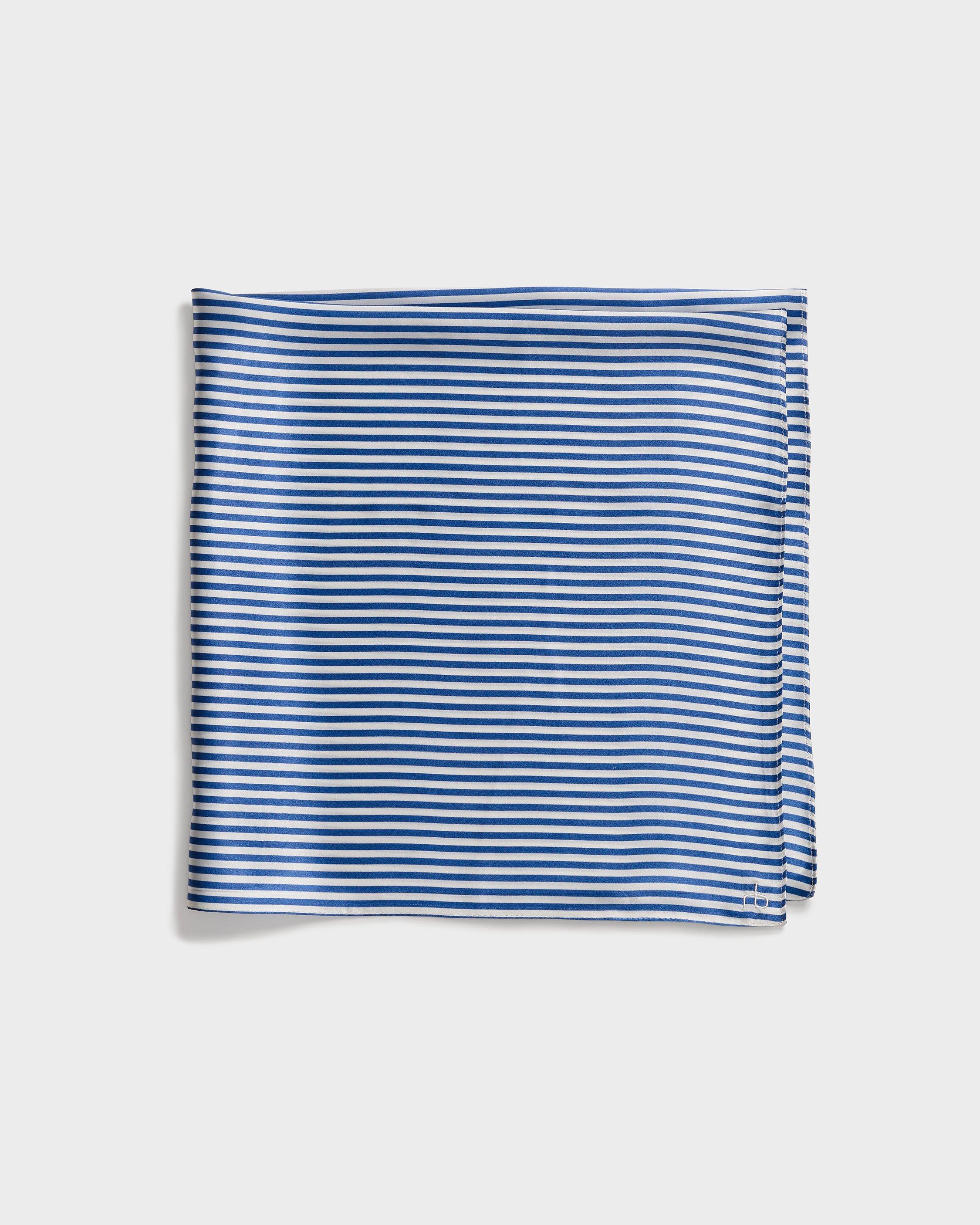 Gail Italian Striped Silk Scarf image number 1