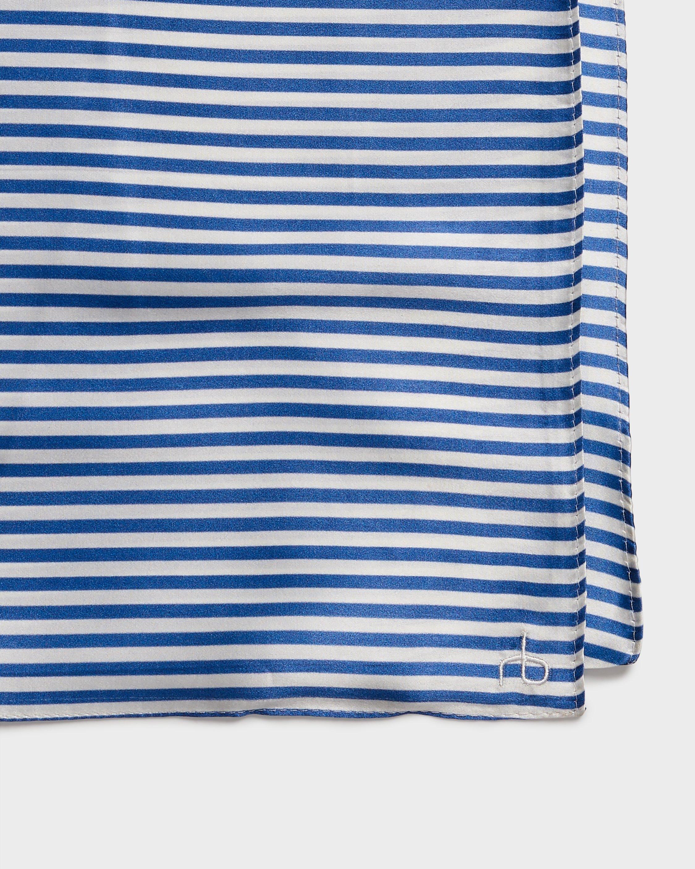 Gail Italian Striped Silk Scarf image number 3