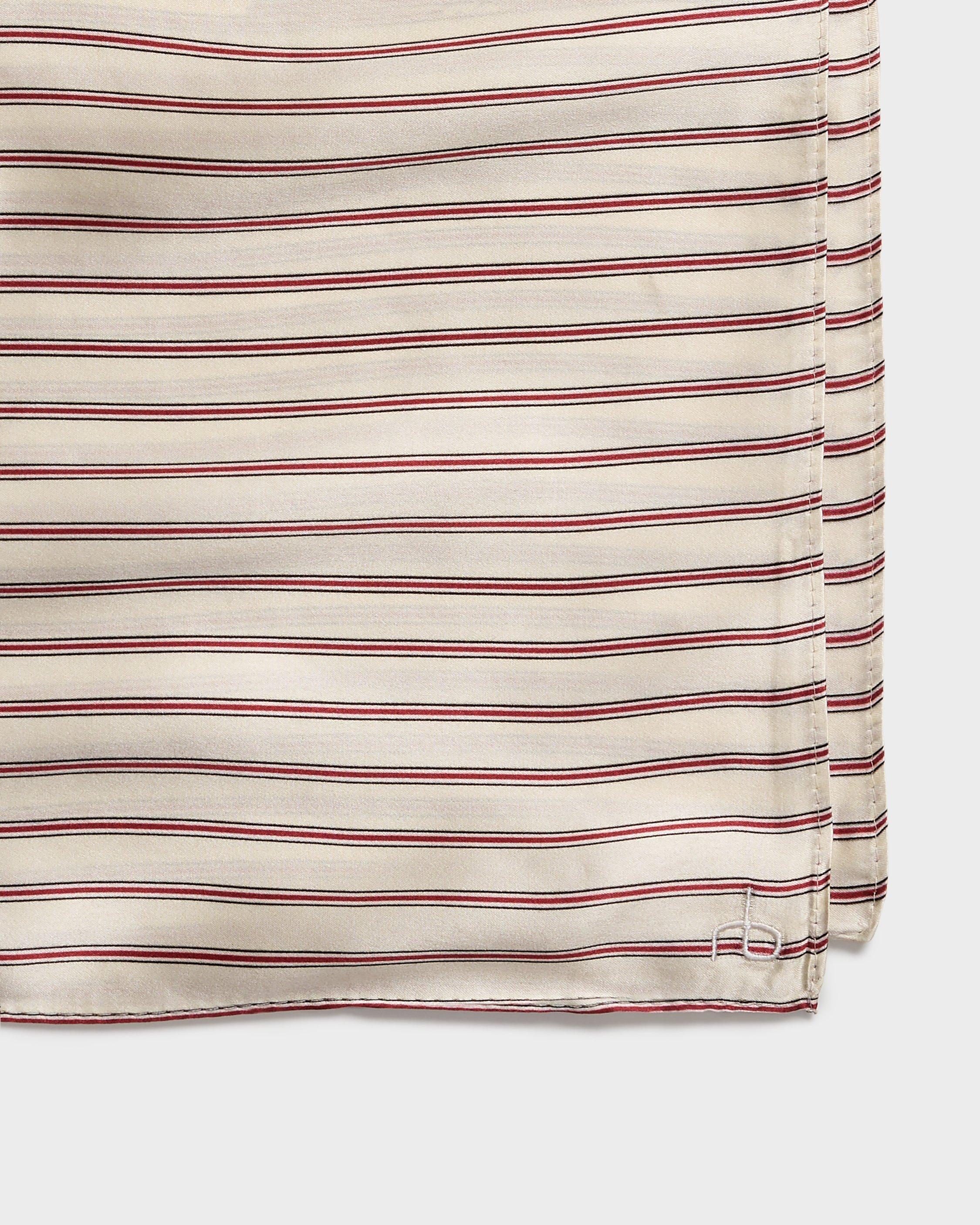 Gail Italian Striped Silk Scarf image number 3