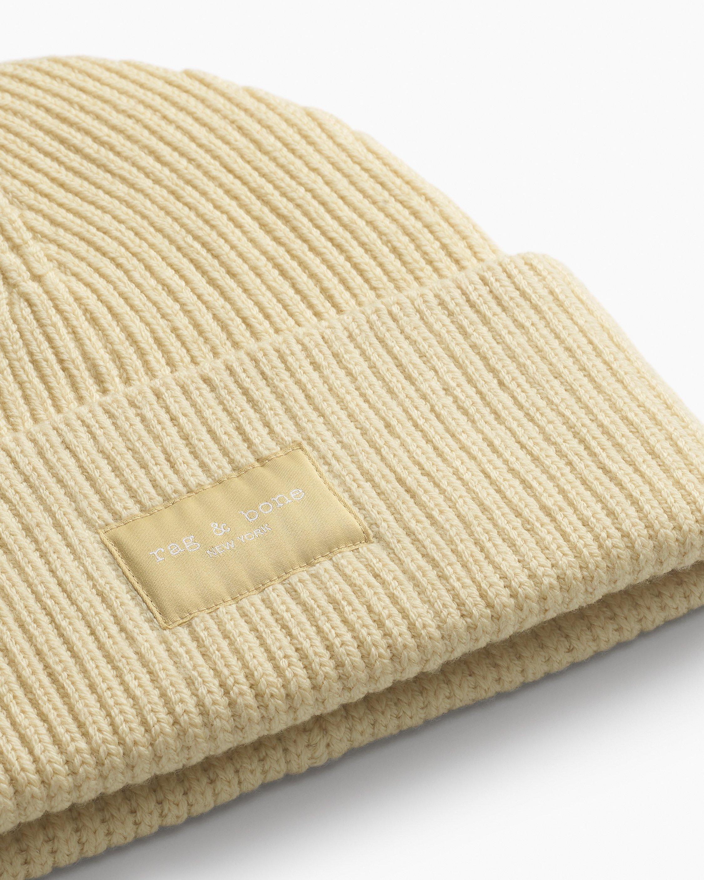 Rag & Bone Logo Margo 98% Wool Beanie New With Tags ❤️ Evan Beanie - Black | rag & bone main image 3