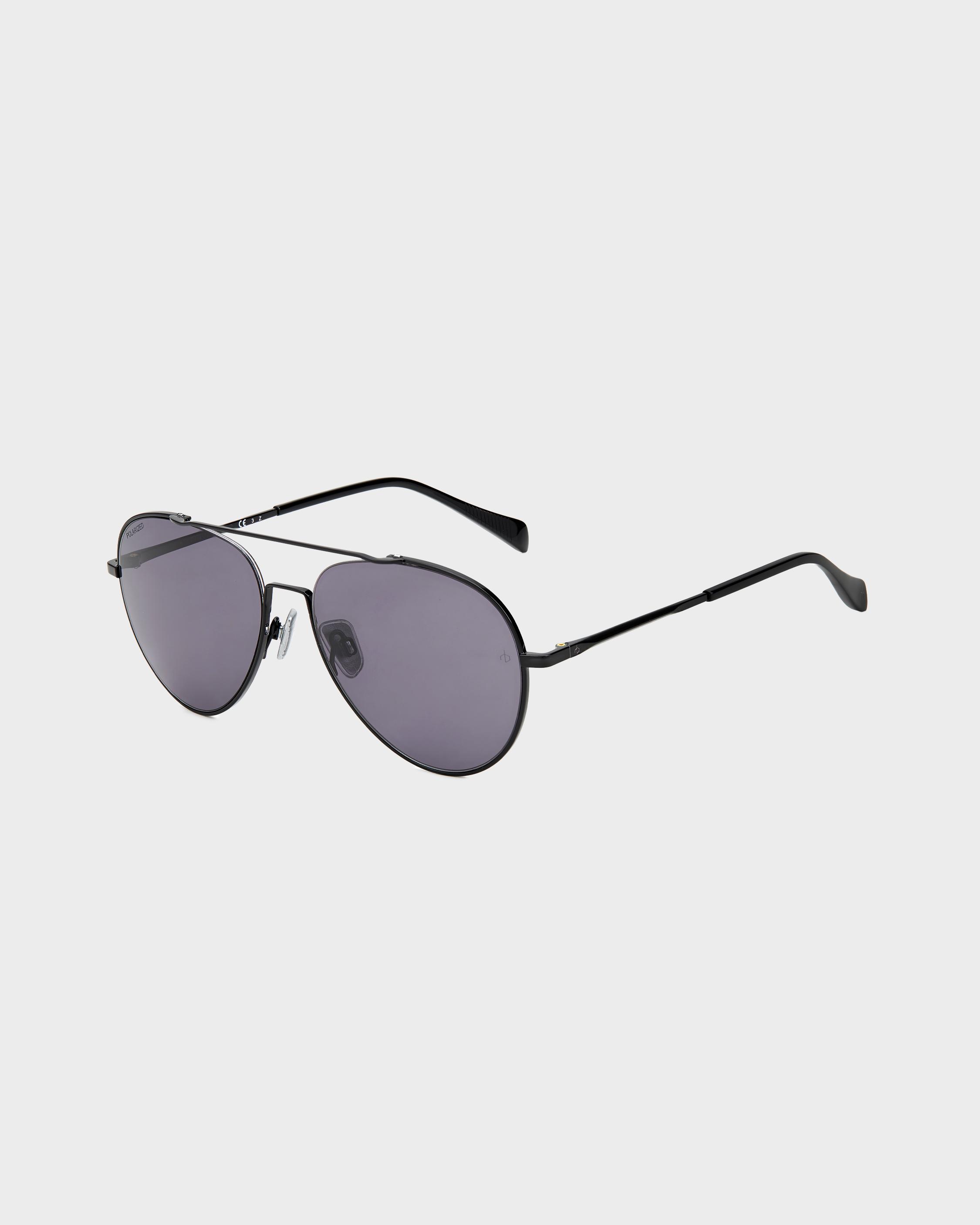 Black Hazel Aviator Sunglasses