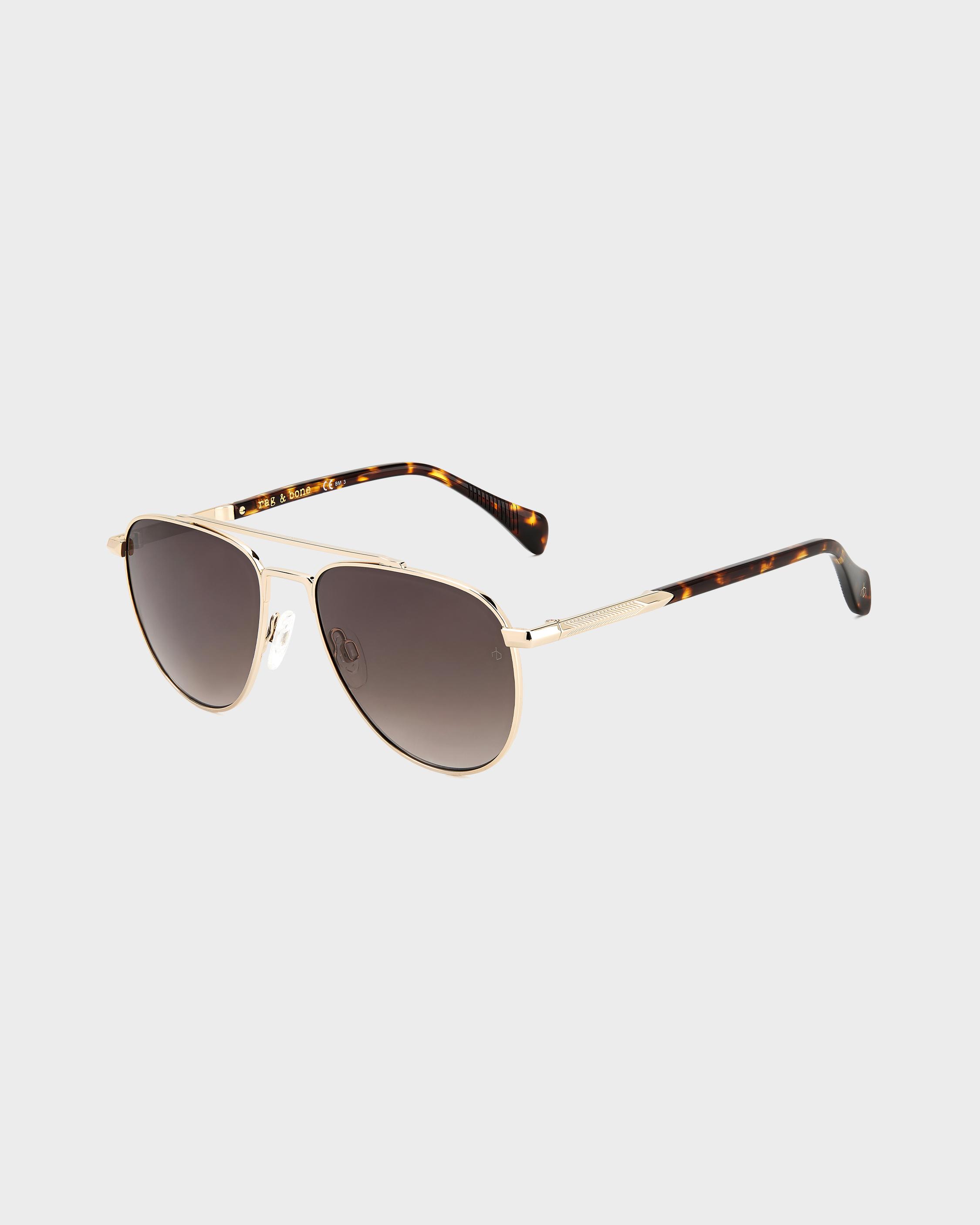 Rag & Bone Brow Bar Aviator Sunglasses, 58mm