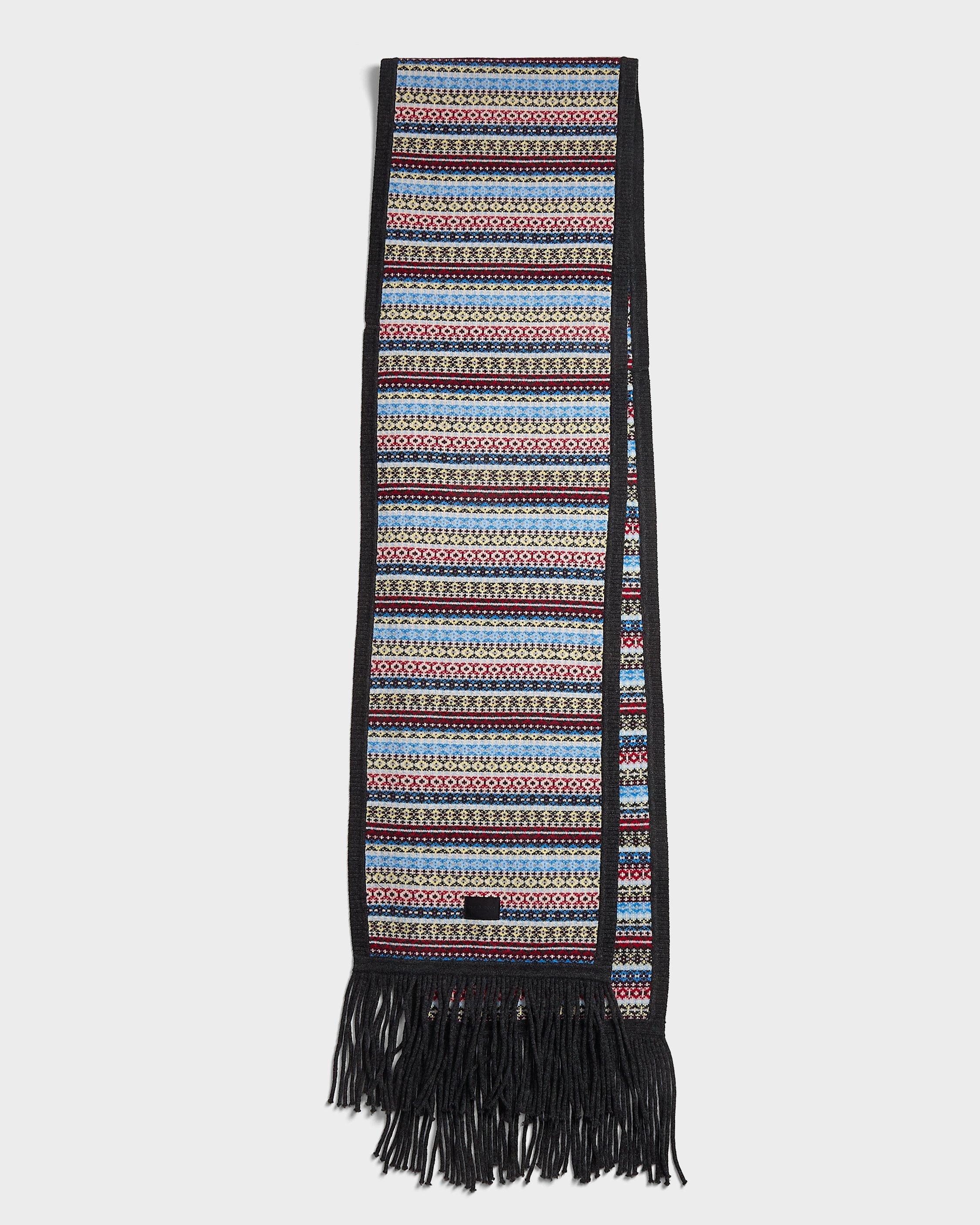Fair Isle Wool Scarf image number 1