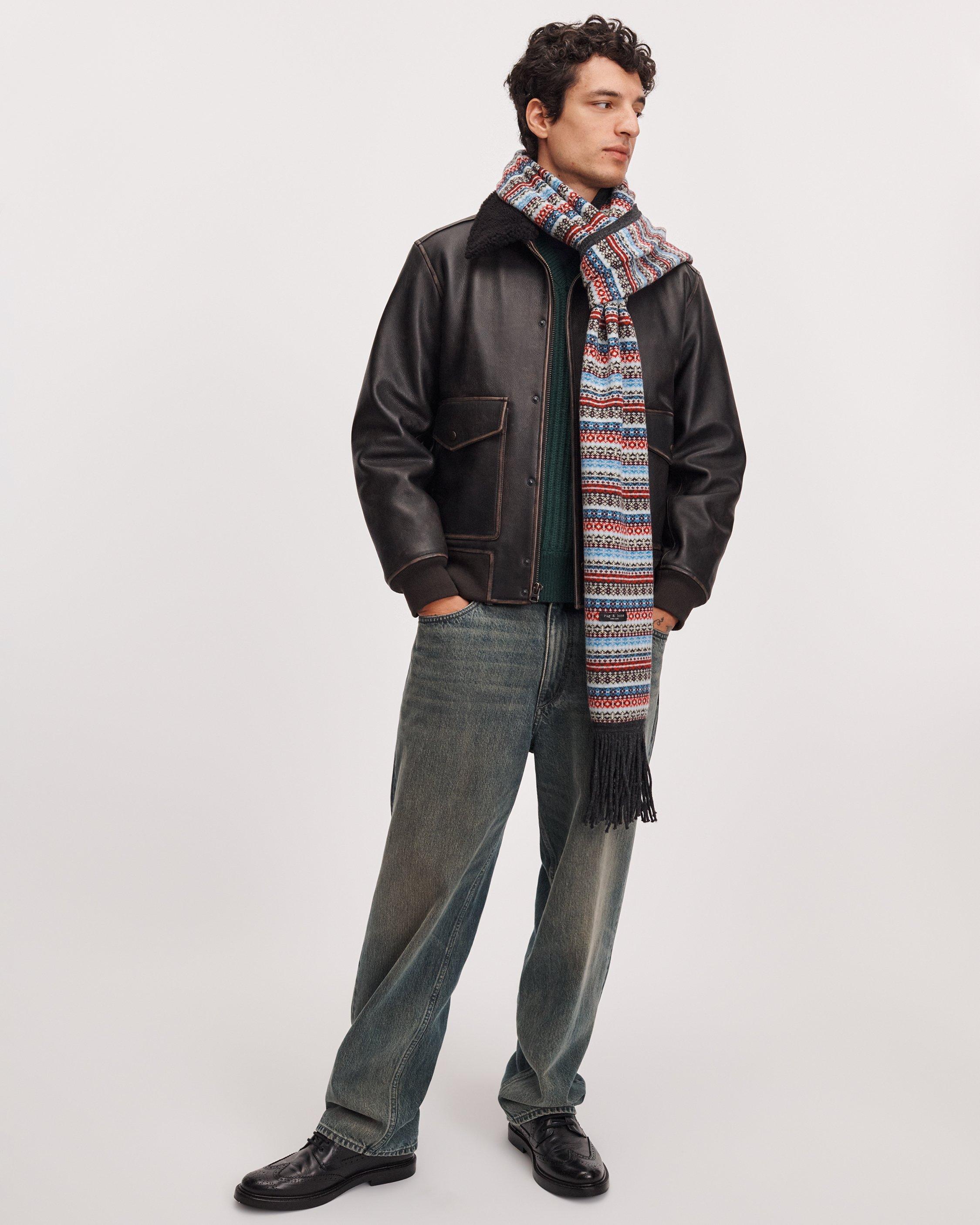 Fair Isle Wool Scarf image number 2