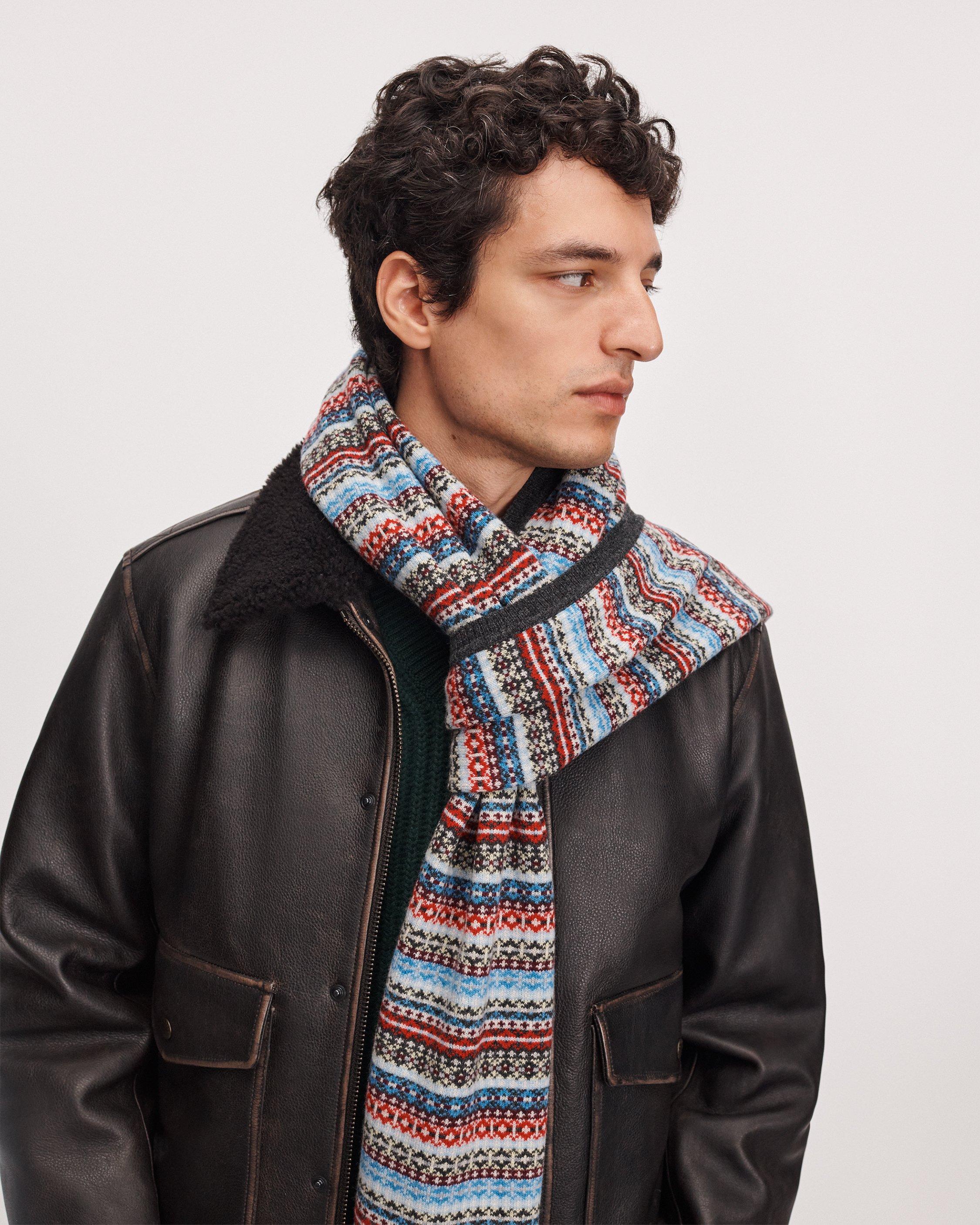 Fair Isle Wool Scarf image number 3