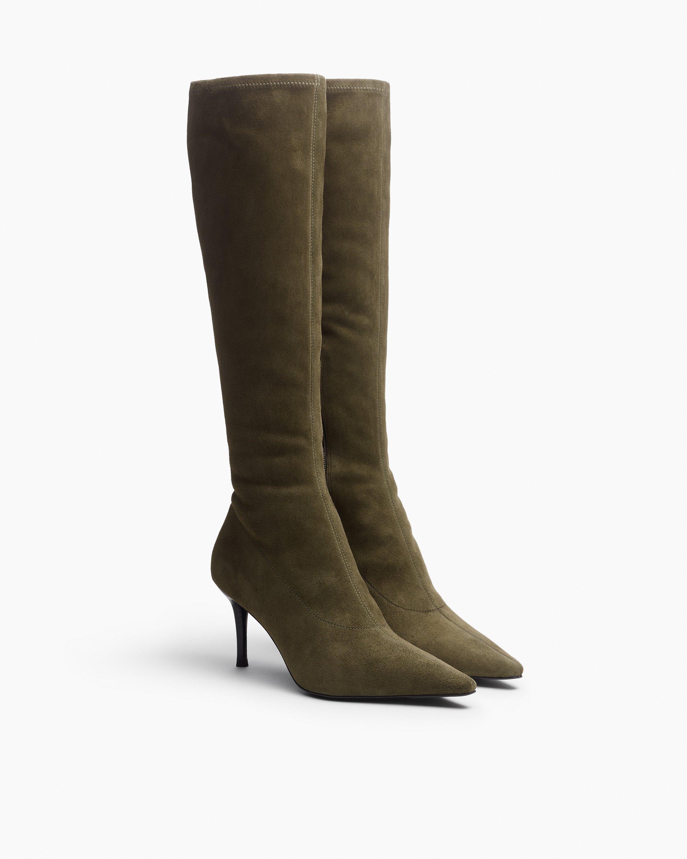 Mercer Suede Knee-High Boots - Olive Night Suede | rag & bone