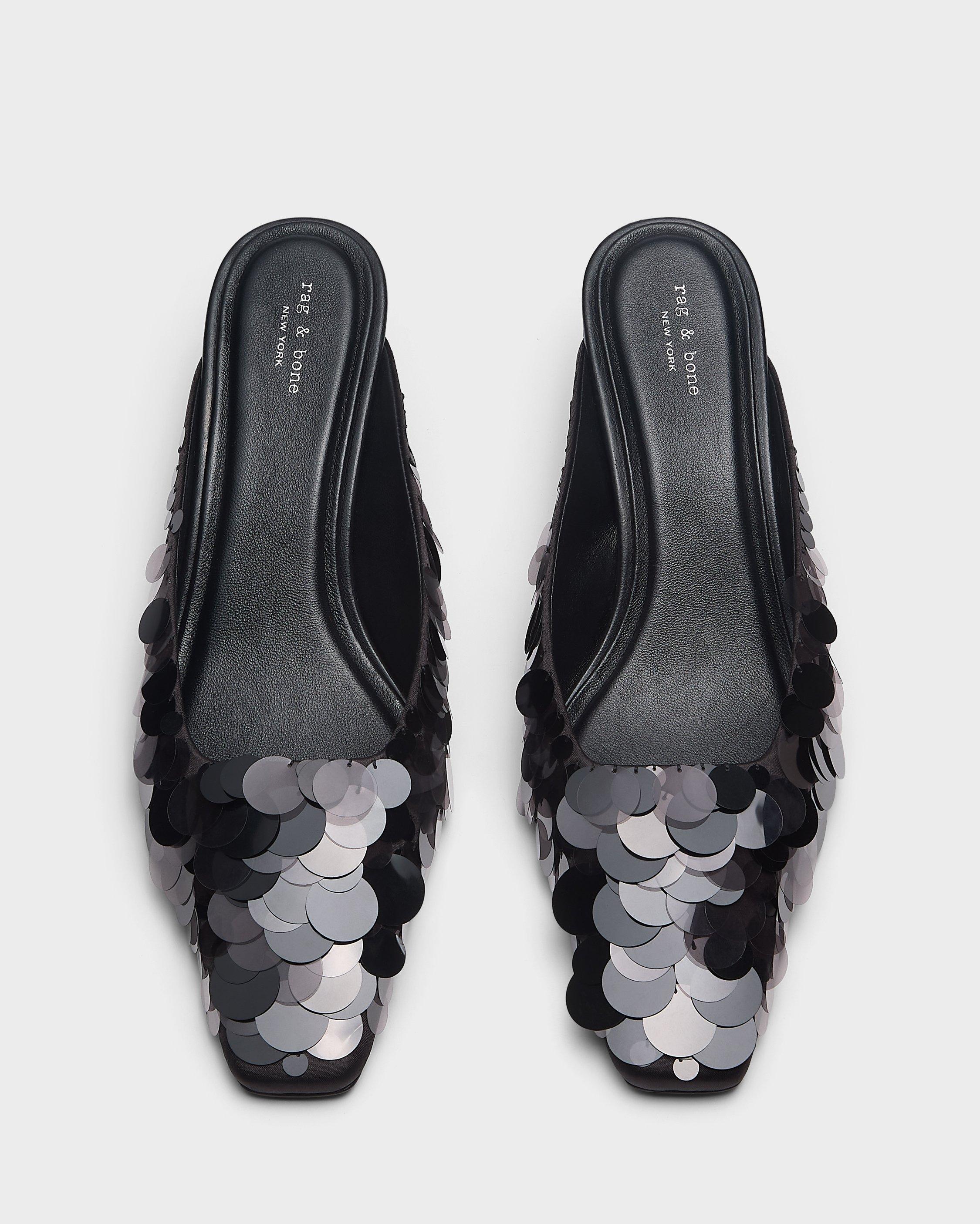 Kai Sequined Satin Mule image number 4