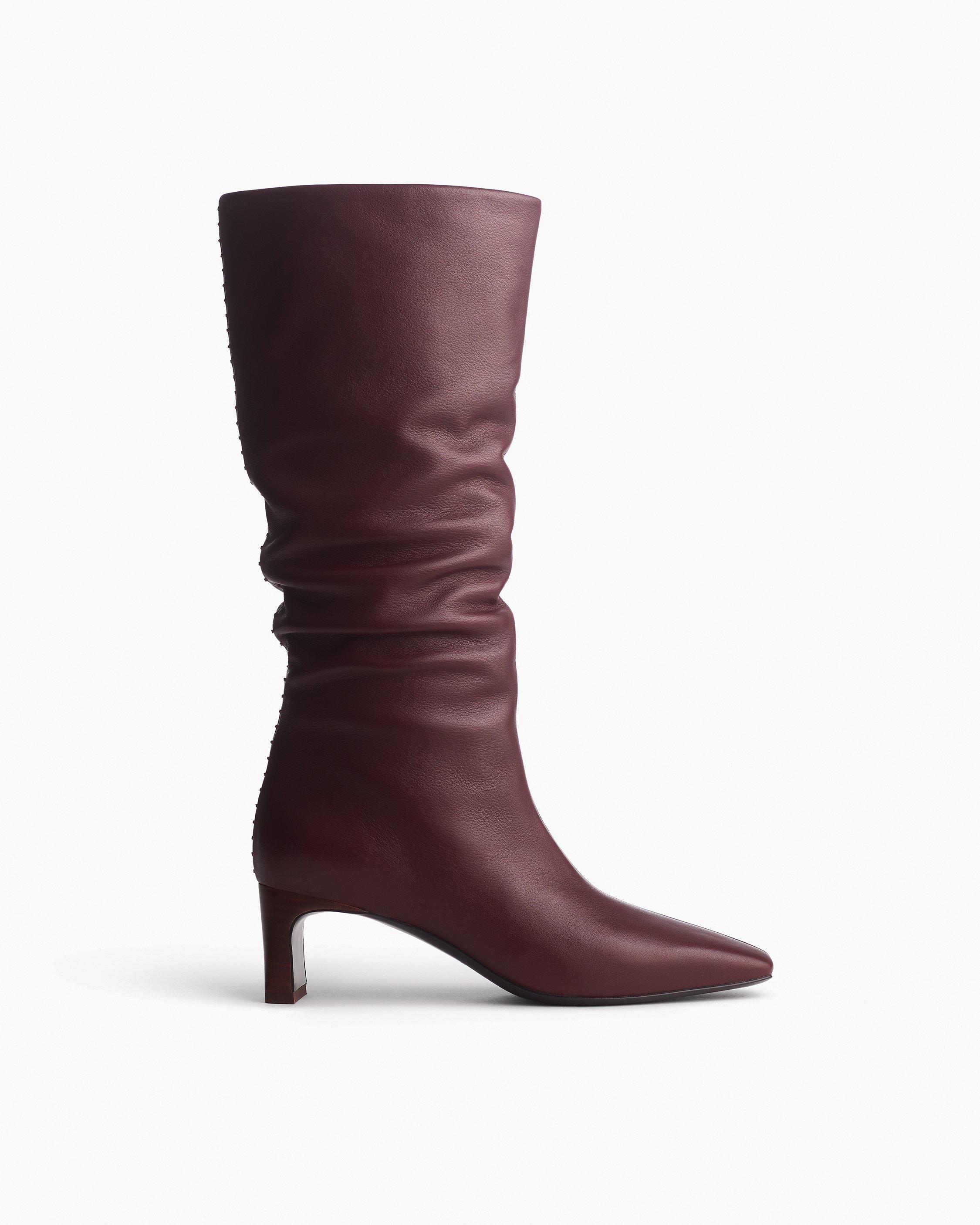Astor Leather Slouch Boots image number 1