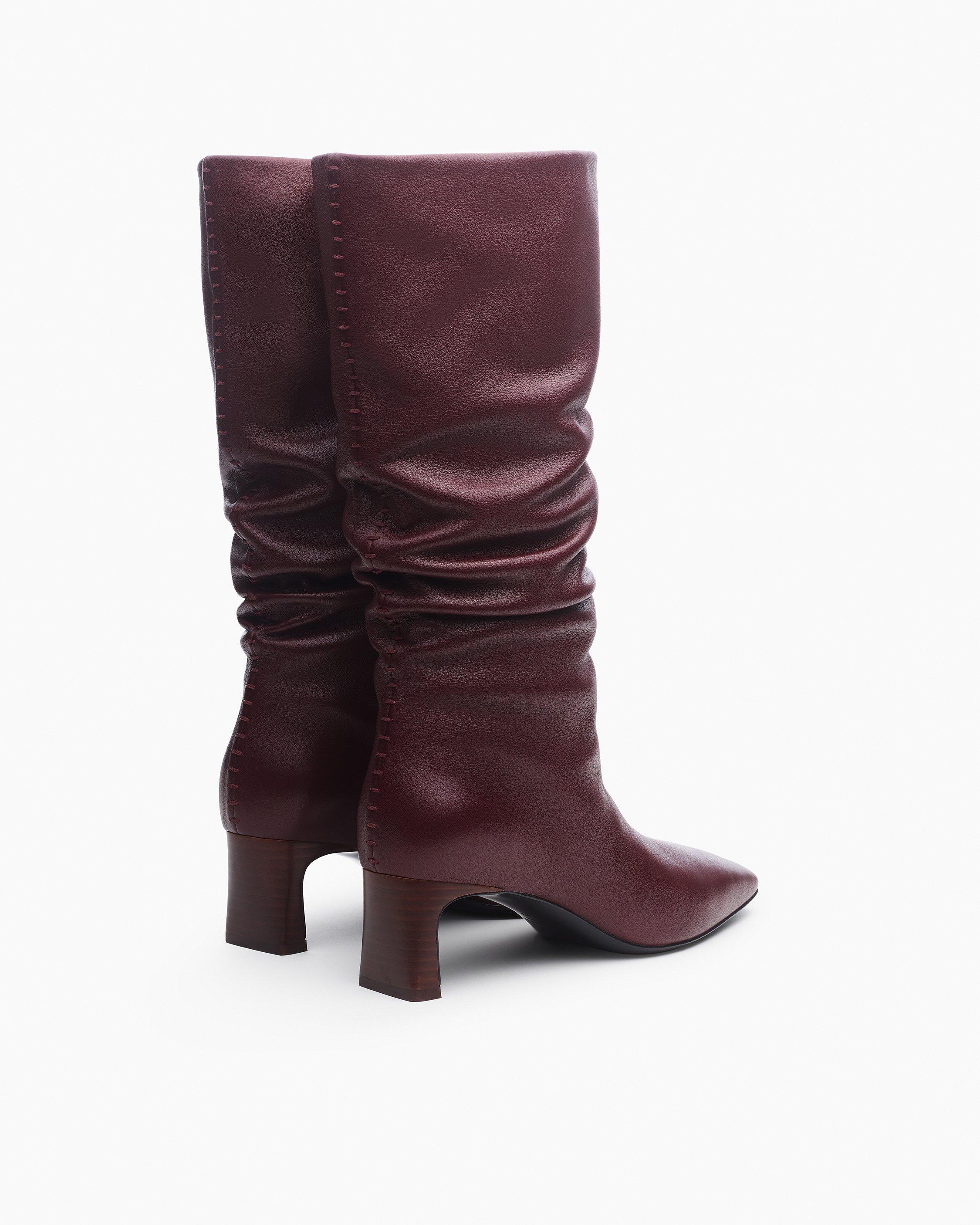 Astor Leather Slouch Boots image number 5