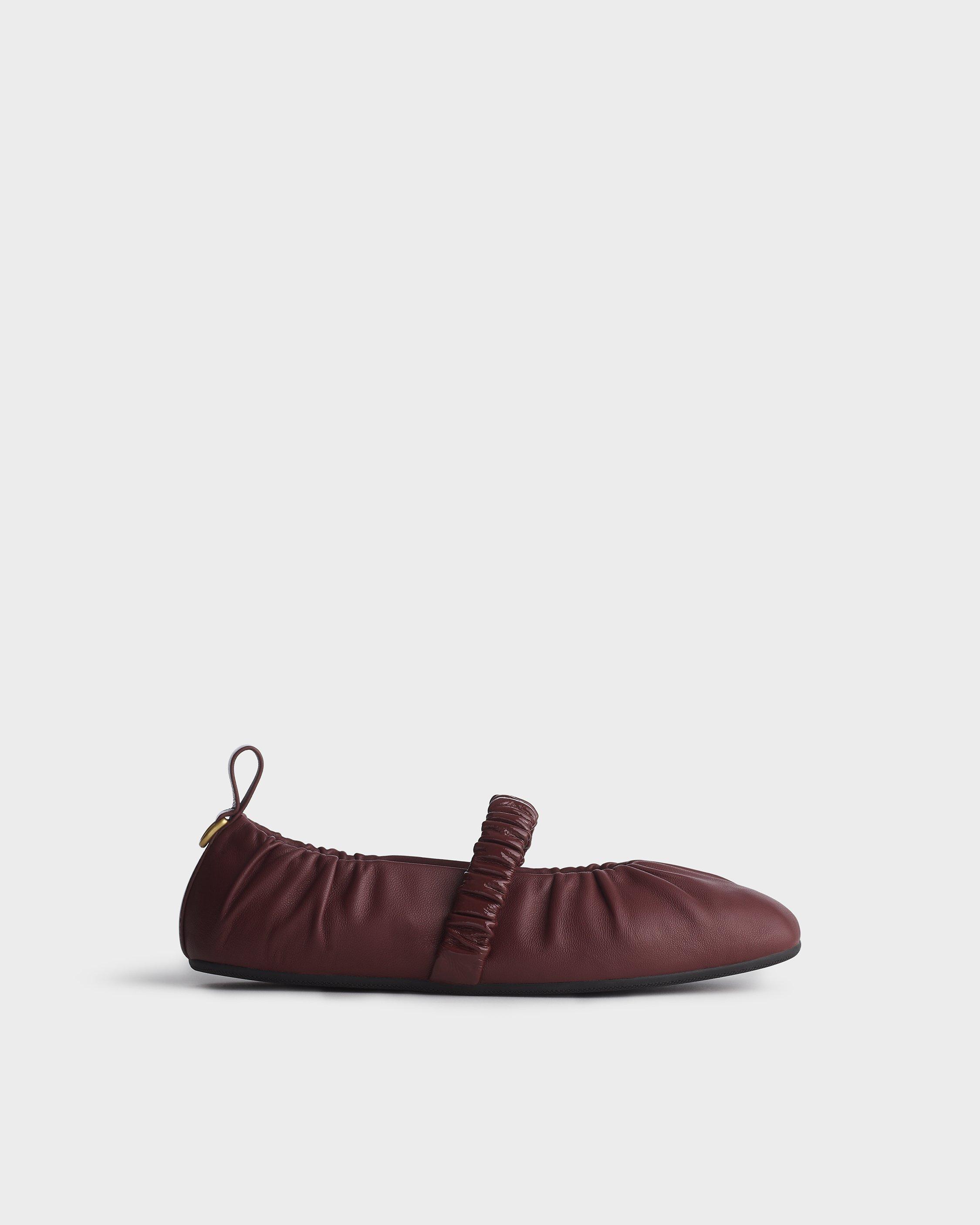 Spire Ruched Leather Mary Janes image number 1