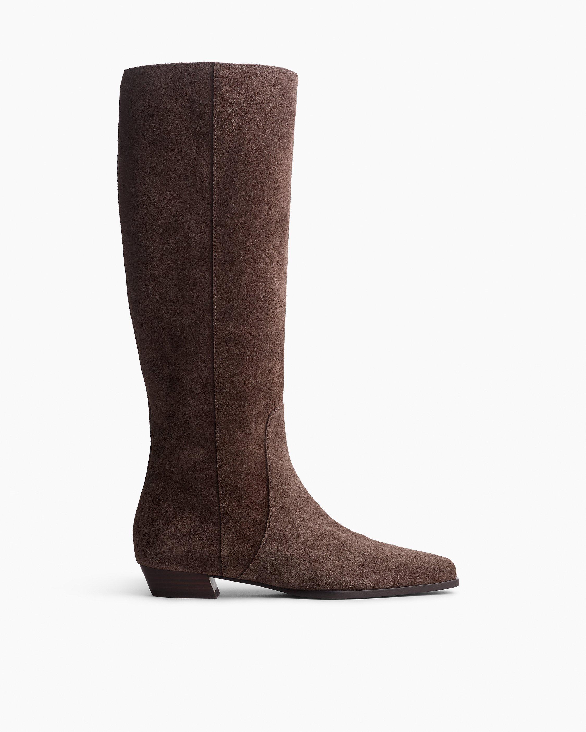 Joni Italian Suede Knee-High Boots image number 1
