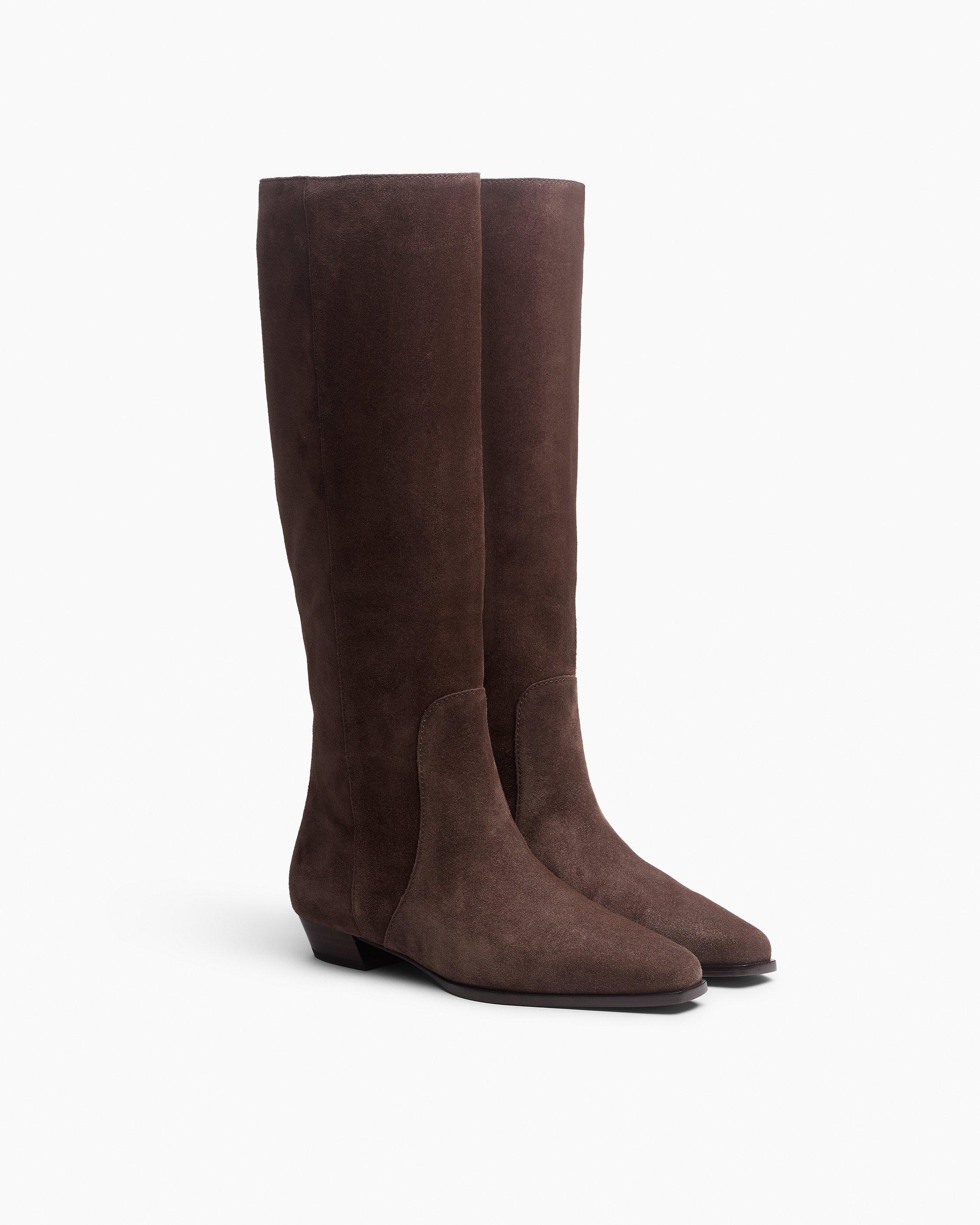 Joni Italian Suede Knee-High Boots image number 3