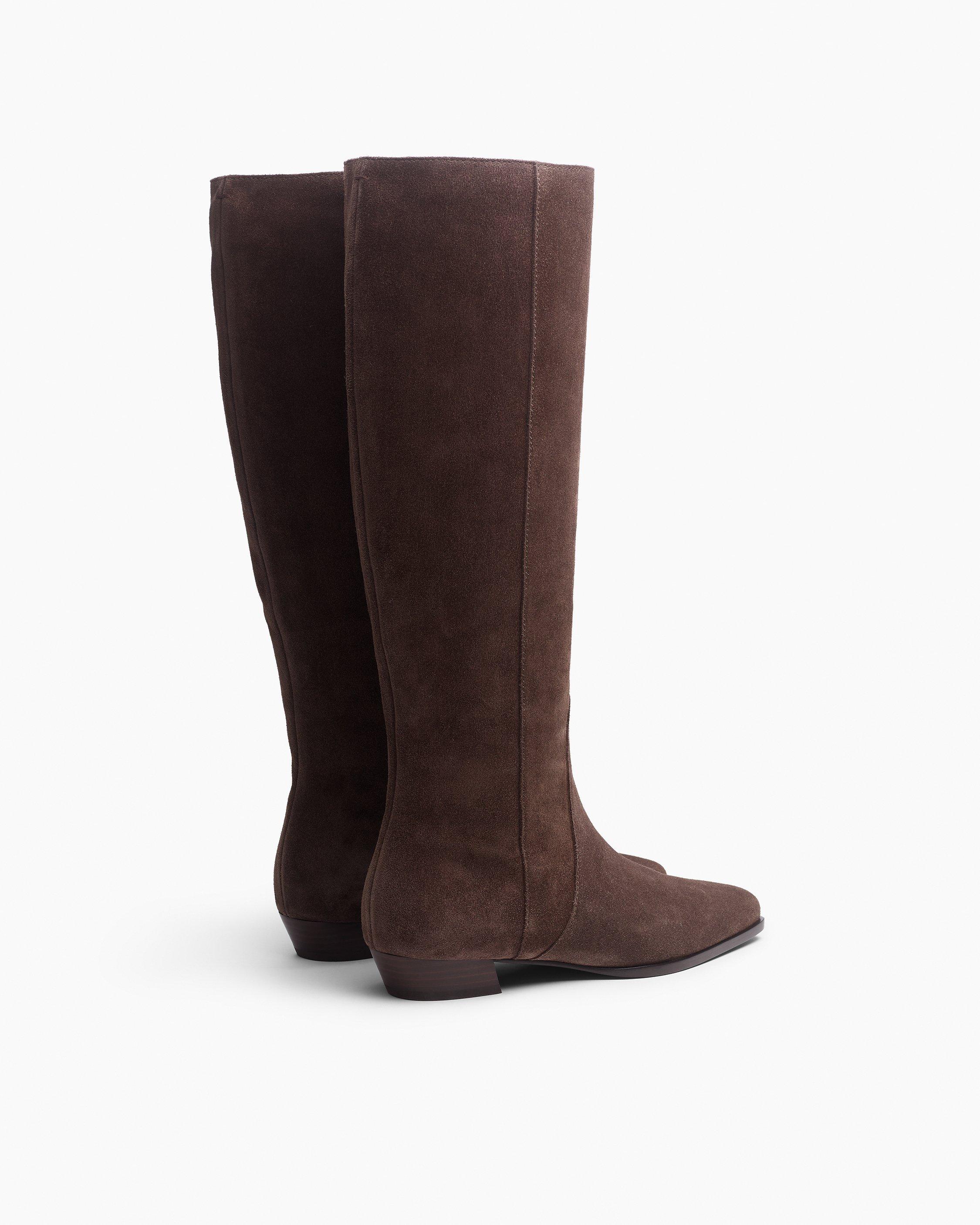 Joni Italian Suede Knee-High Boots image number 4