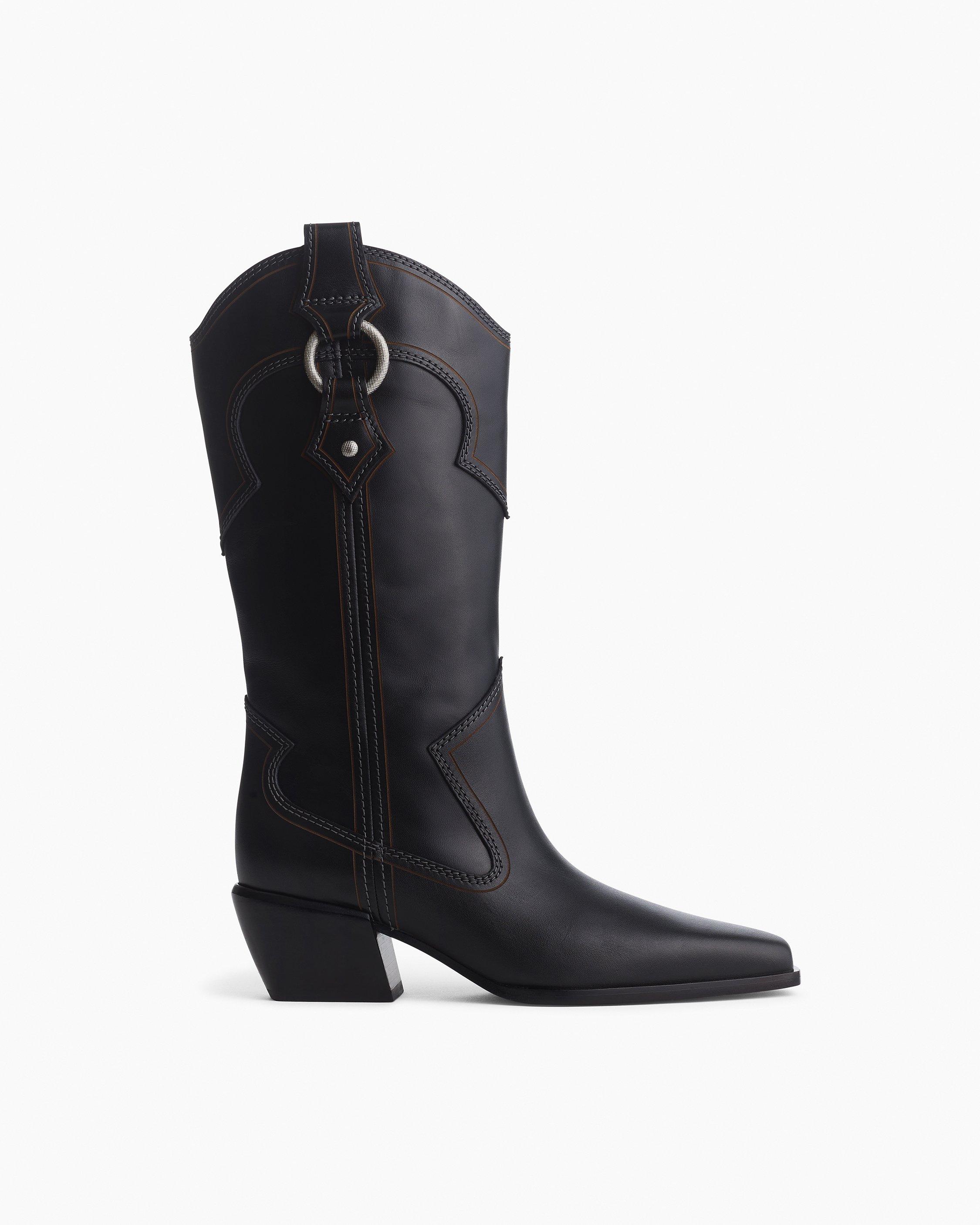 Joni Leather Cowboy Boots image number 1