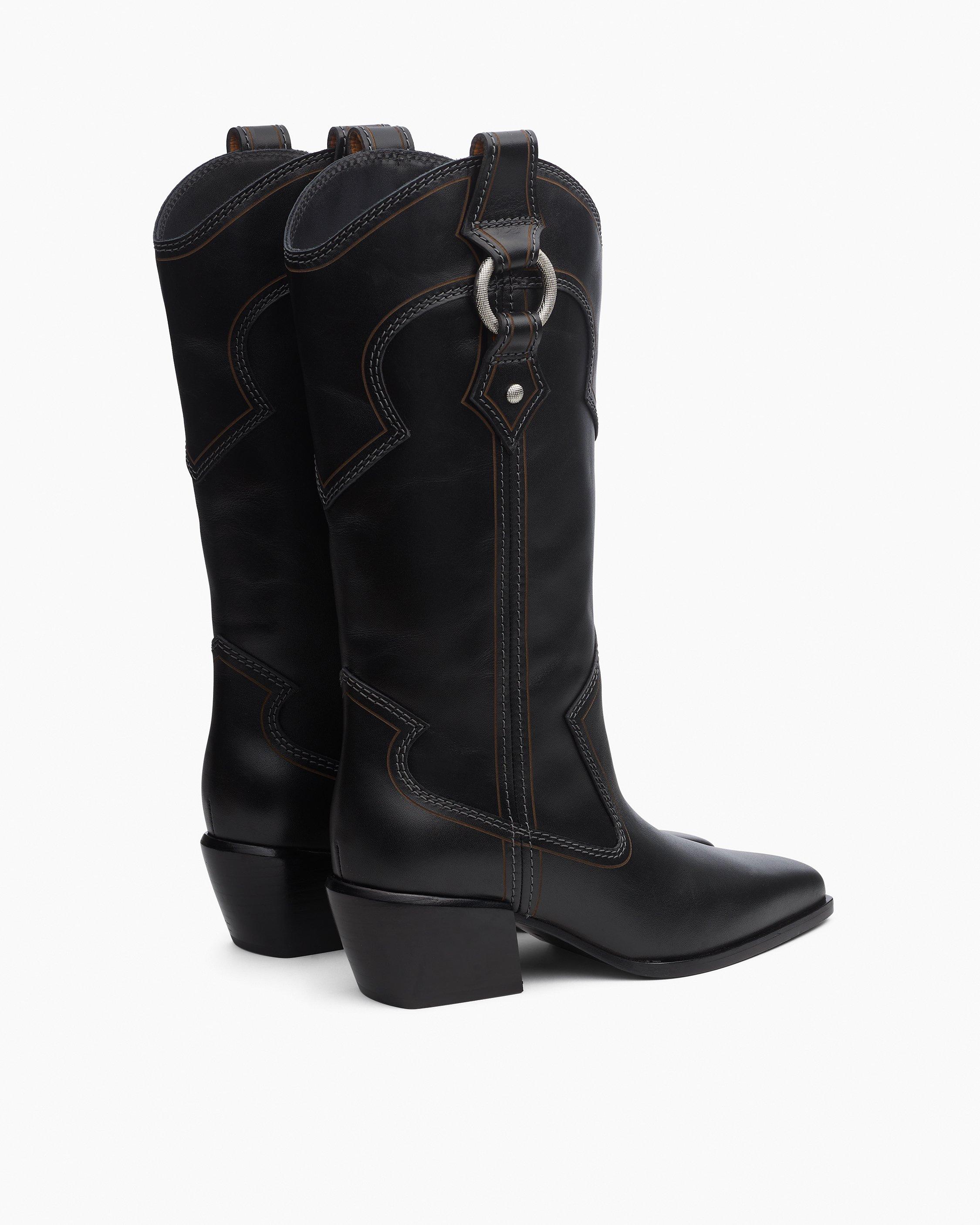 Joni Leather Cowboy Boots image number 4