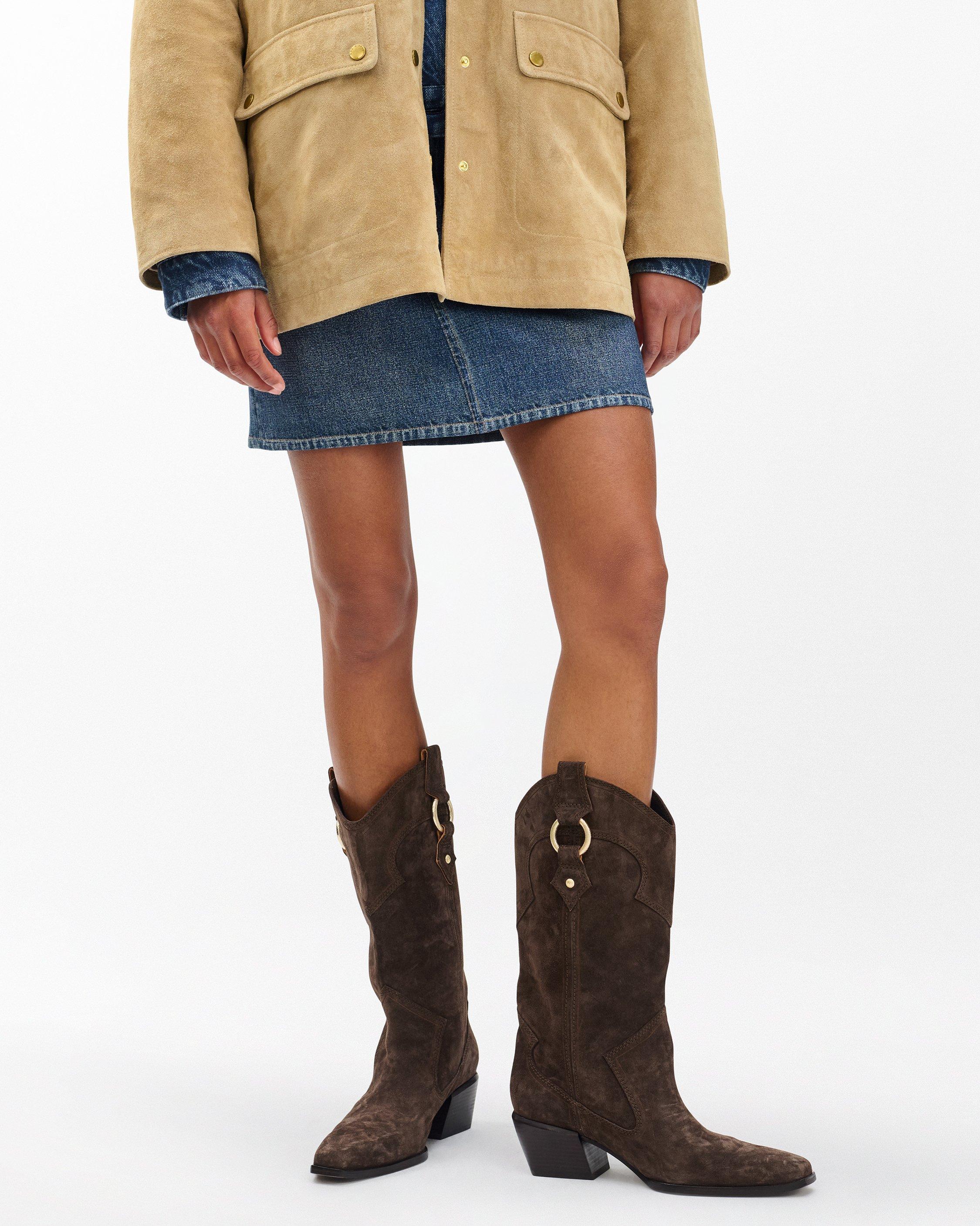 Joni Suede Cowboy Boots image number 2