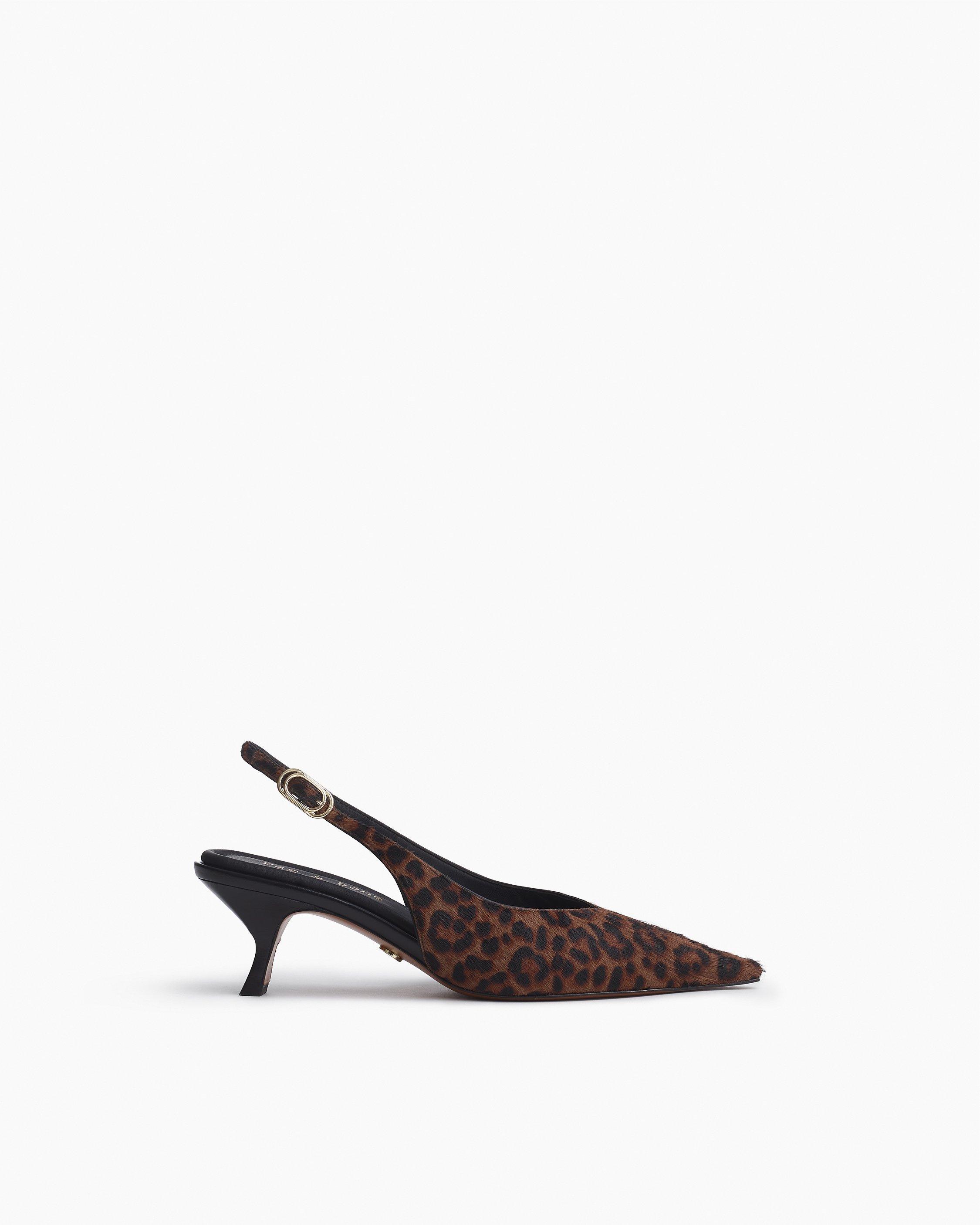 靴 Pelo Madison Leopard Calf Hair Slingbacks - Leopard Hair Calf | rag & bone